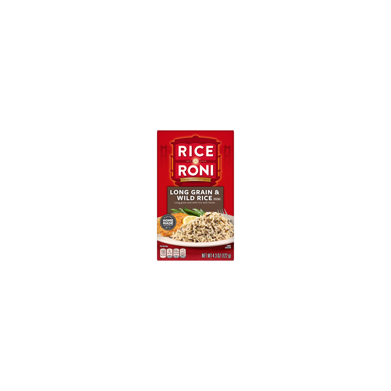 Rice A Roni Long Grain & Wild Original - 4.3 Ounce Image 1 of 3