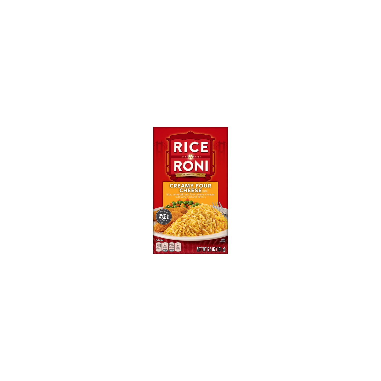 Rice A Roni Vermicelli Creamy Four Cheese Flavor - 6.4 Ounce