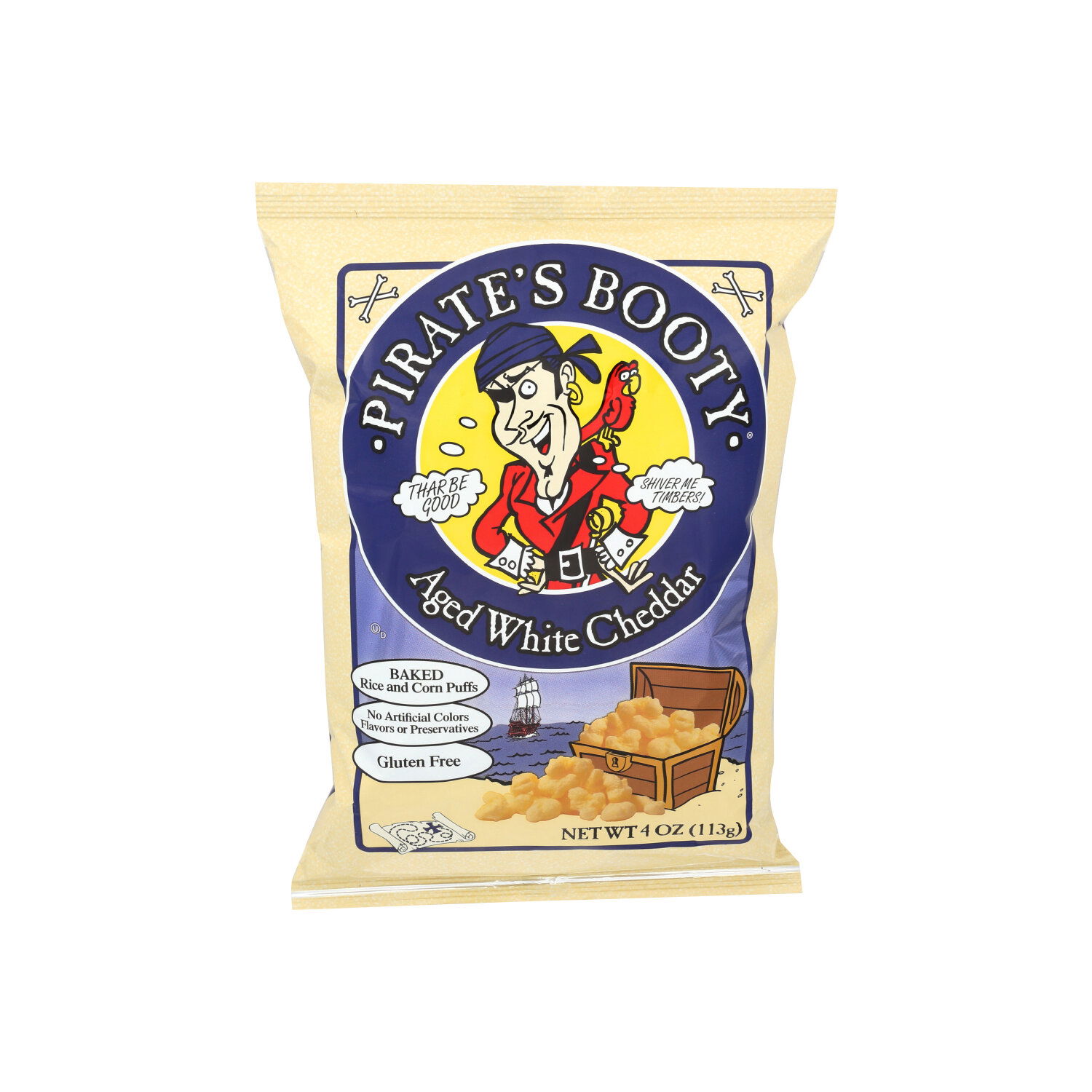 Pirate's Booty Aged White Cheddar Baked Rice & Corn Puffs