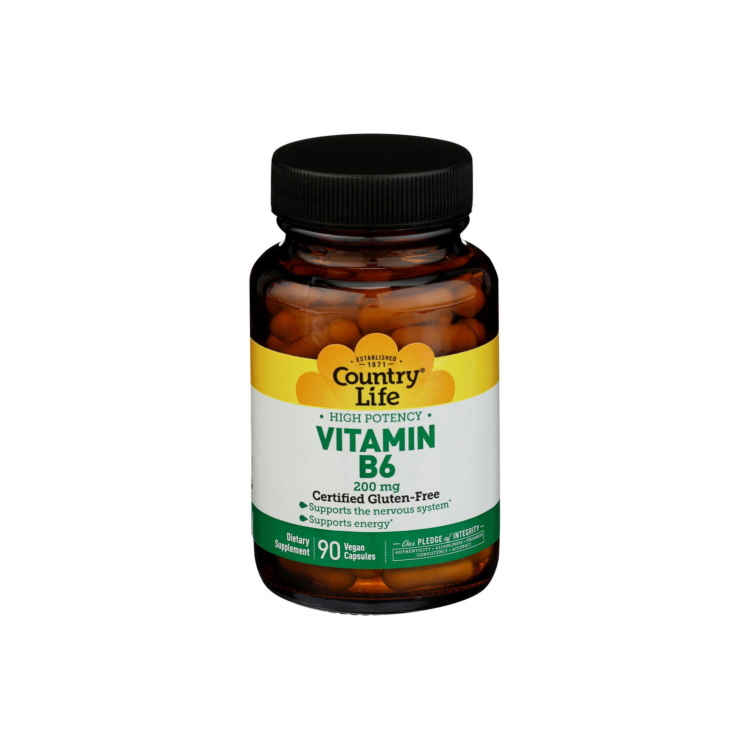 Country Life Vegan Capsule Vitamin B-6 - 90 Count Image 1 of 2