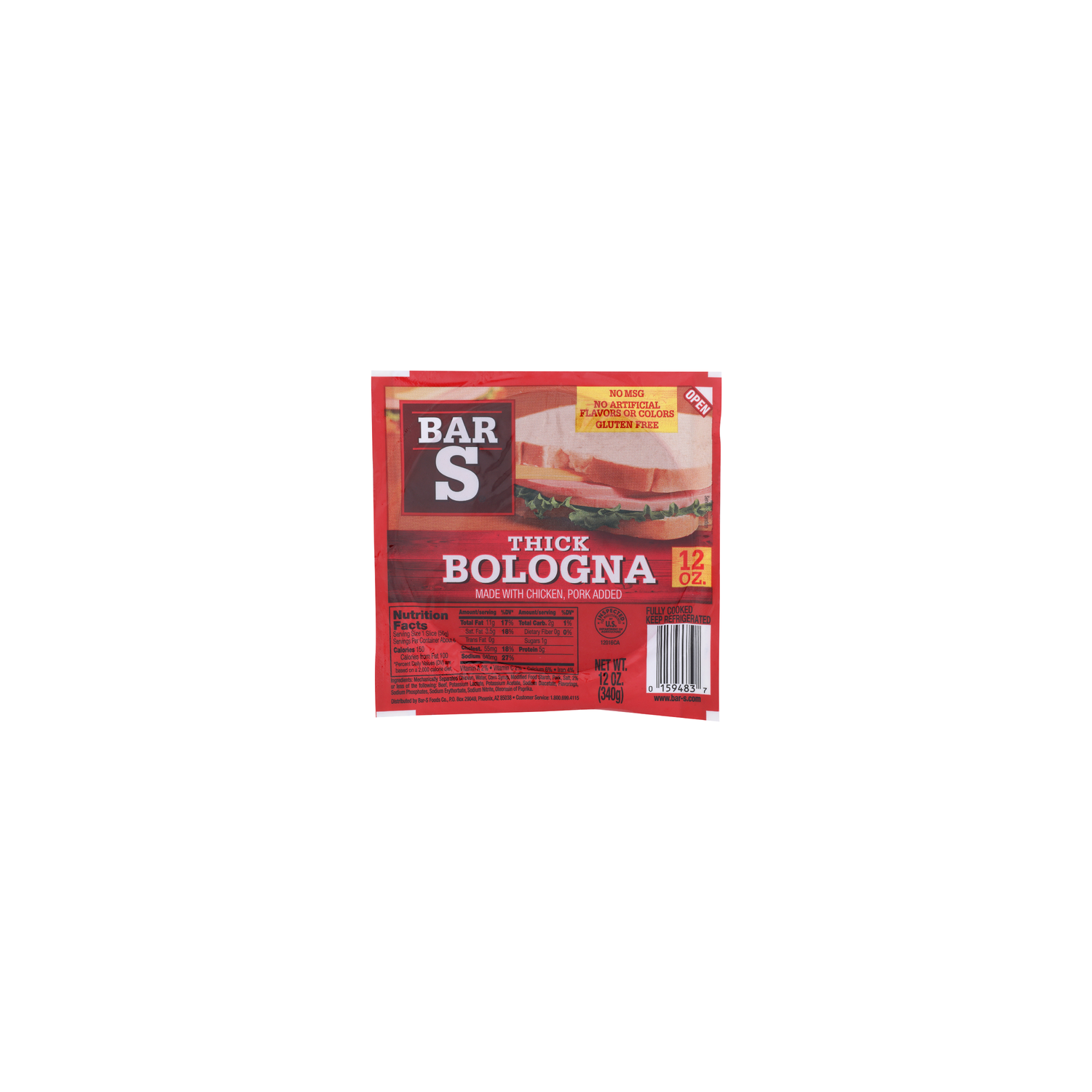 Bar S Thick Bologna - 12 Ounce Image 1 of 4