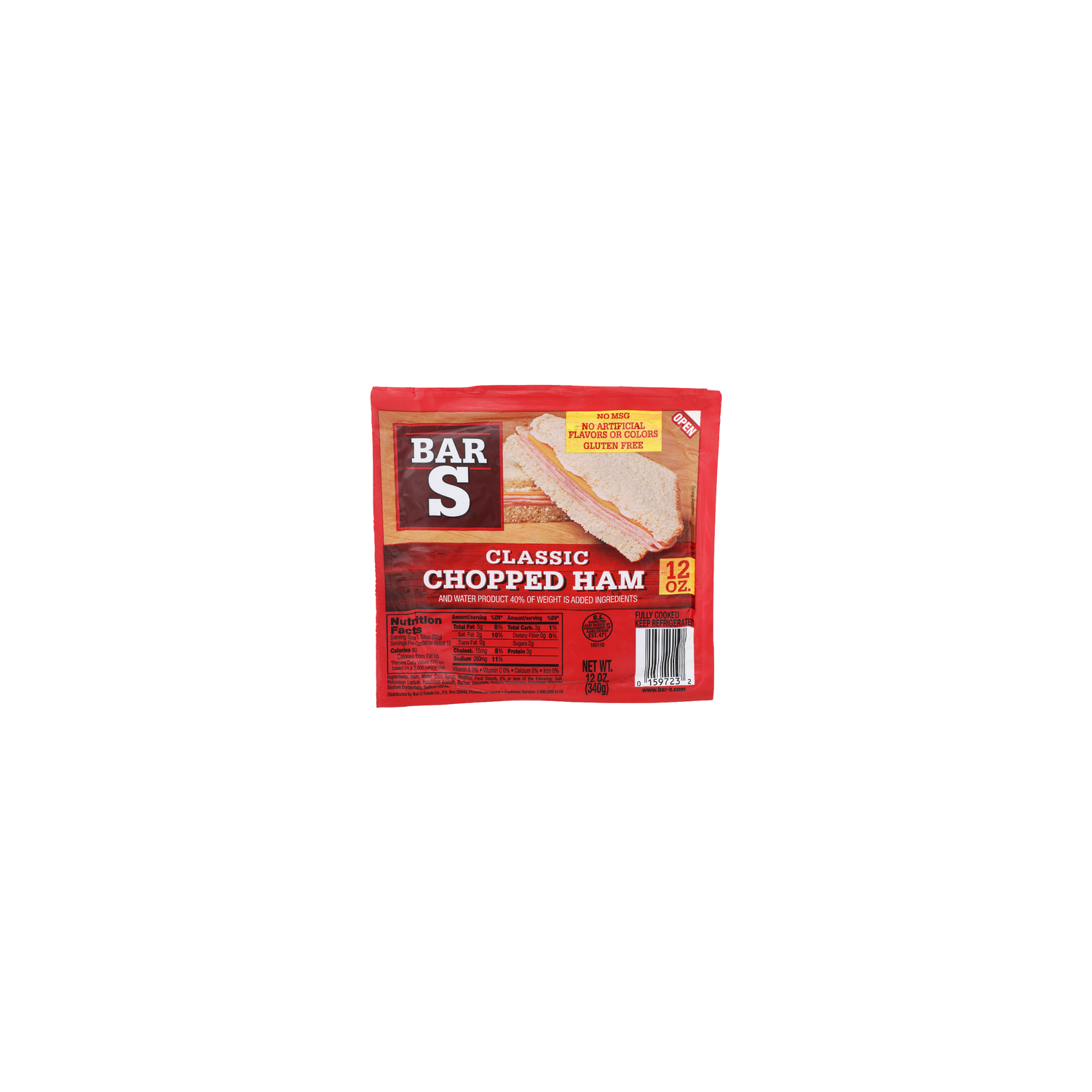 Bar S Classic Chopped Ham - 12 Ounce Image 1 of 4