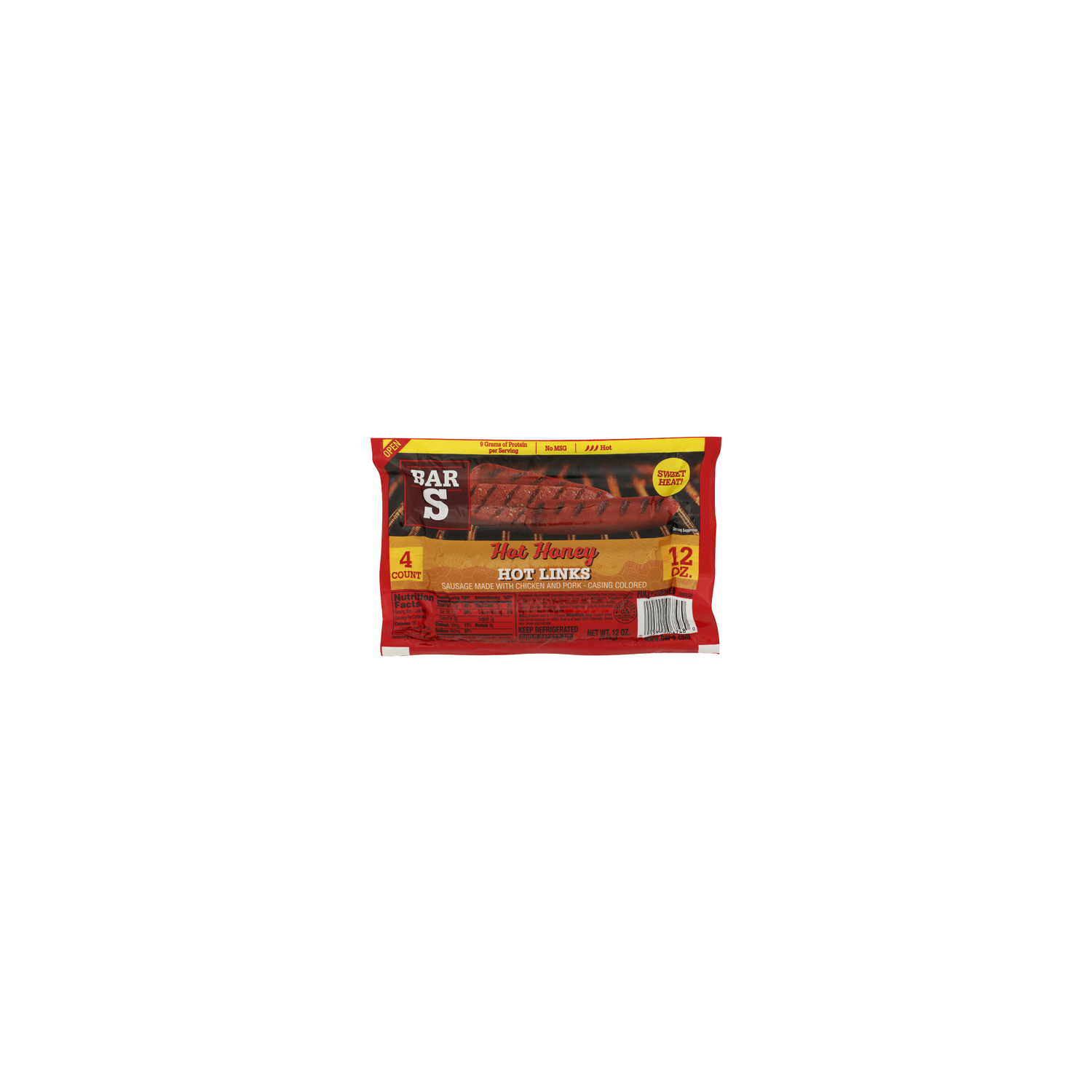 BAR-S Hot Honey Links - 3 Ounce - 4 Count Image 1 of 4