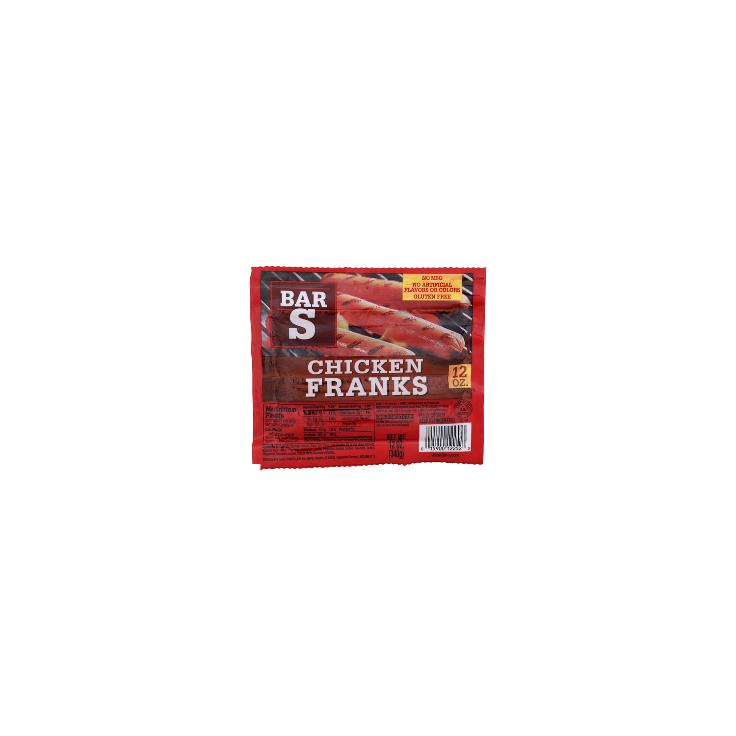 Bar S Chicken Franks - 12 Ounce Image 1 of 4
