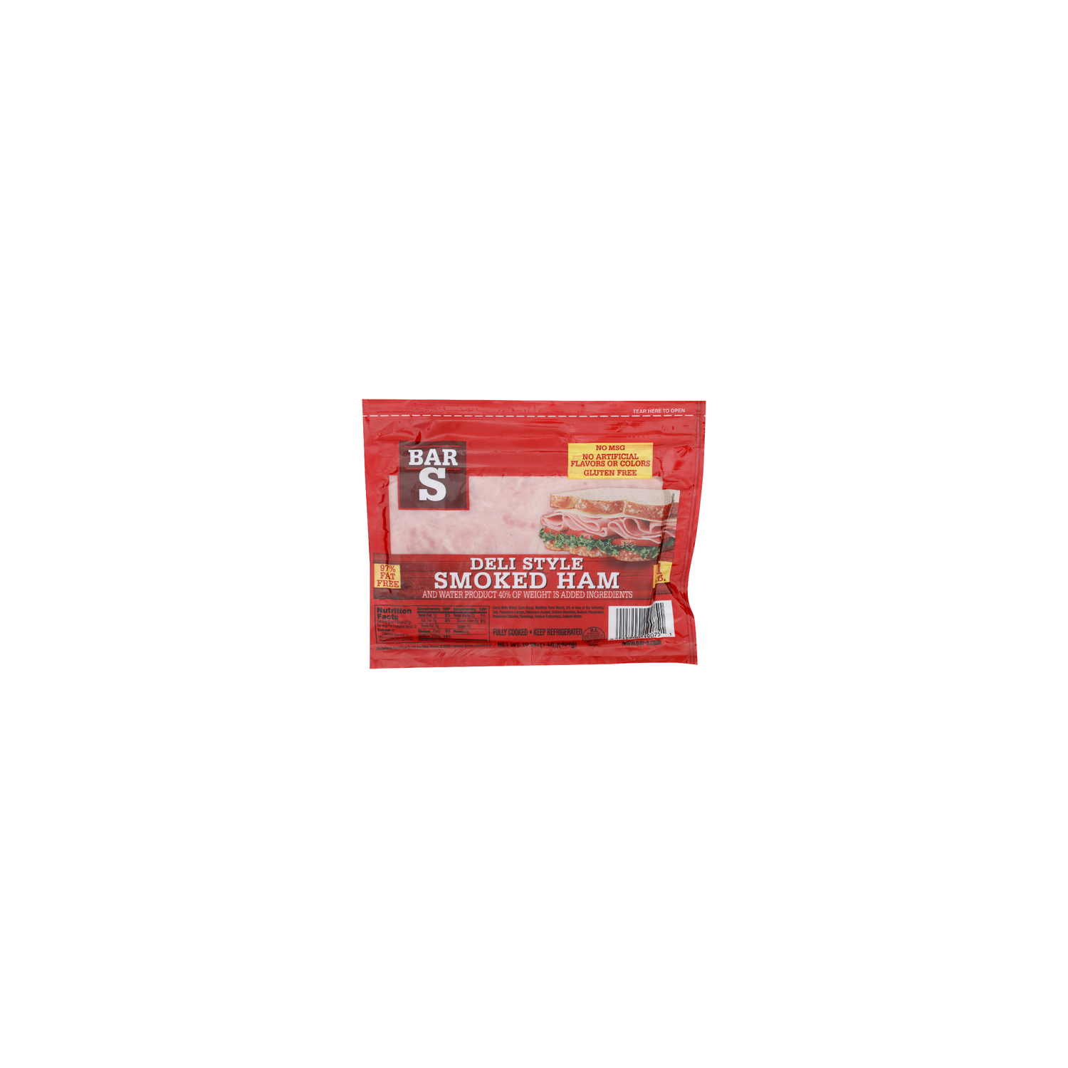 Bar S Smoked Deli Style Ham - 16 Ounce Image 1 of 4