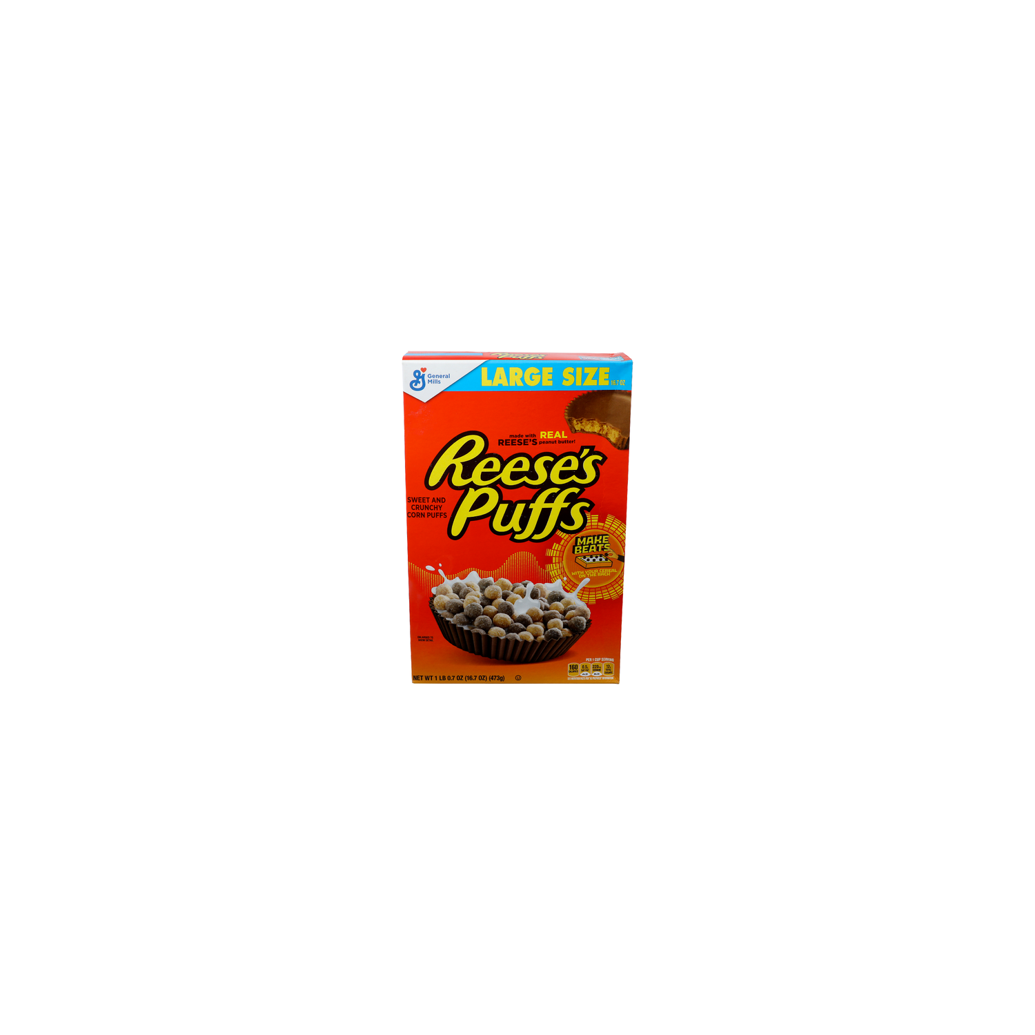 General Mills REESE's Puffs Large Size Sweet And Crunchy Corn Puffs - 16.7 Ounce Image 1 of 4