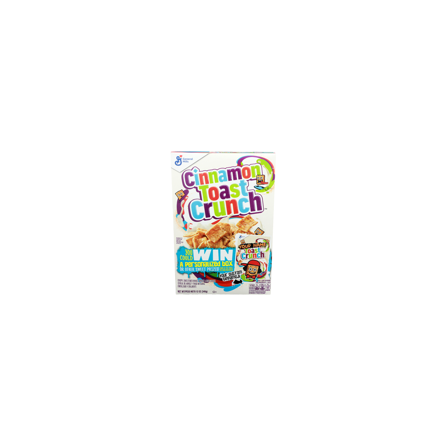 General Mills Cinnamon Toast Crunch Crispy, Sweetened Whole Wheat & Rice Cereal - 12 Ounce Image 1 of 4
