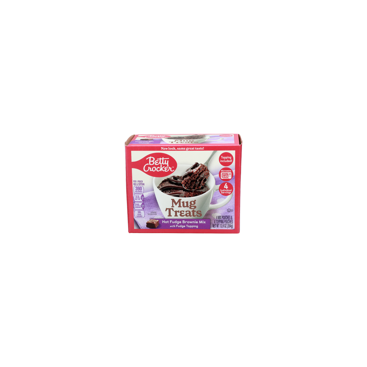 Betty Crocker Mug Treats With Fudge Topping Hot Brownie Mix - 13.9 Ounce Image 1 of 4