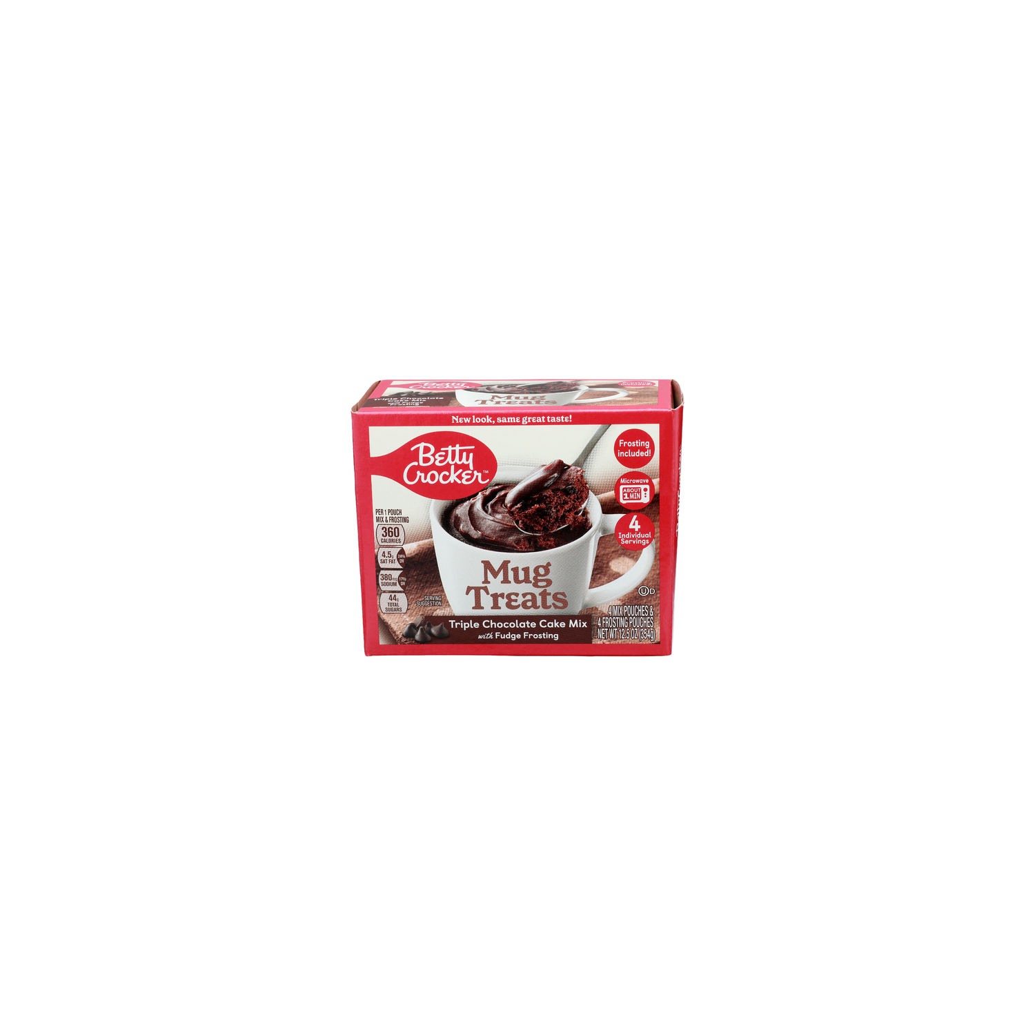 Betty Crocker Mug Treats Triple Chocolate Cake Mix With Fudge Frosting - 3.125 Ounce - 4 Count Image 1 of 4