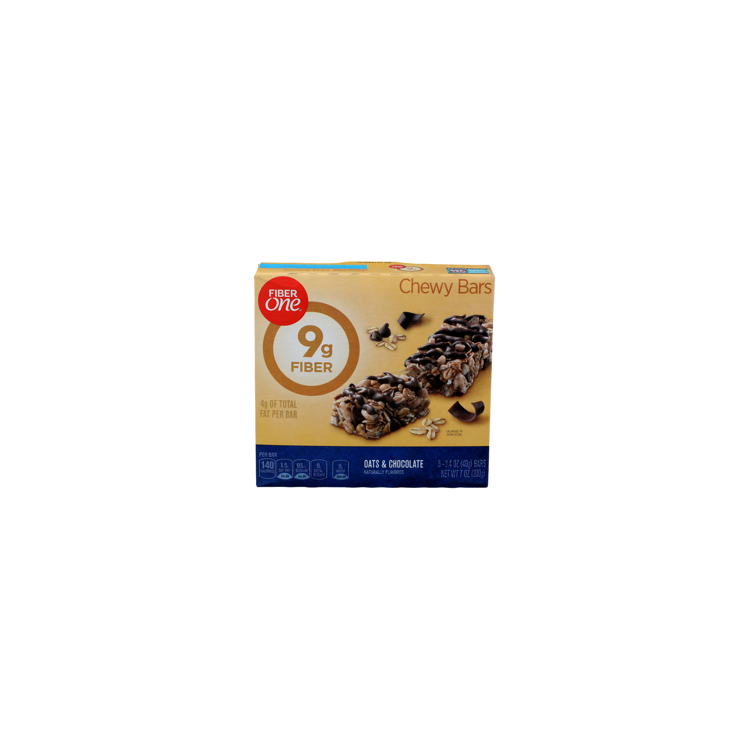Fiber One Oats & Chocolate Chewy Bars - 1.4 Ounce - 5 Count Image 1 of 4