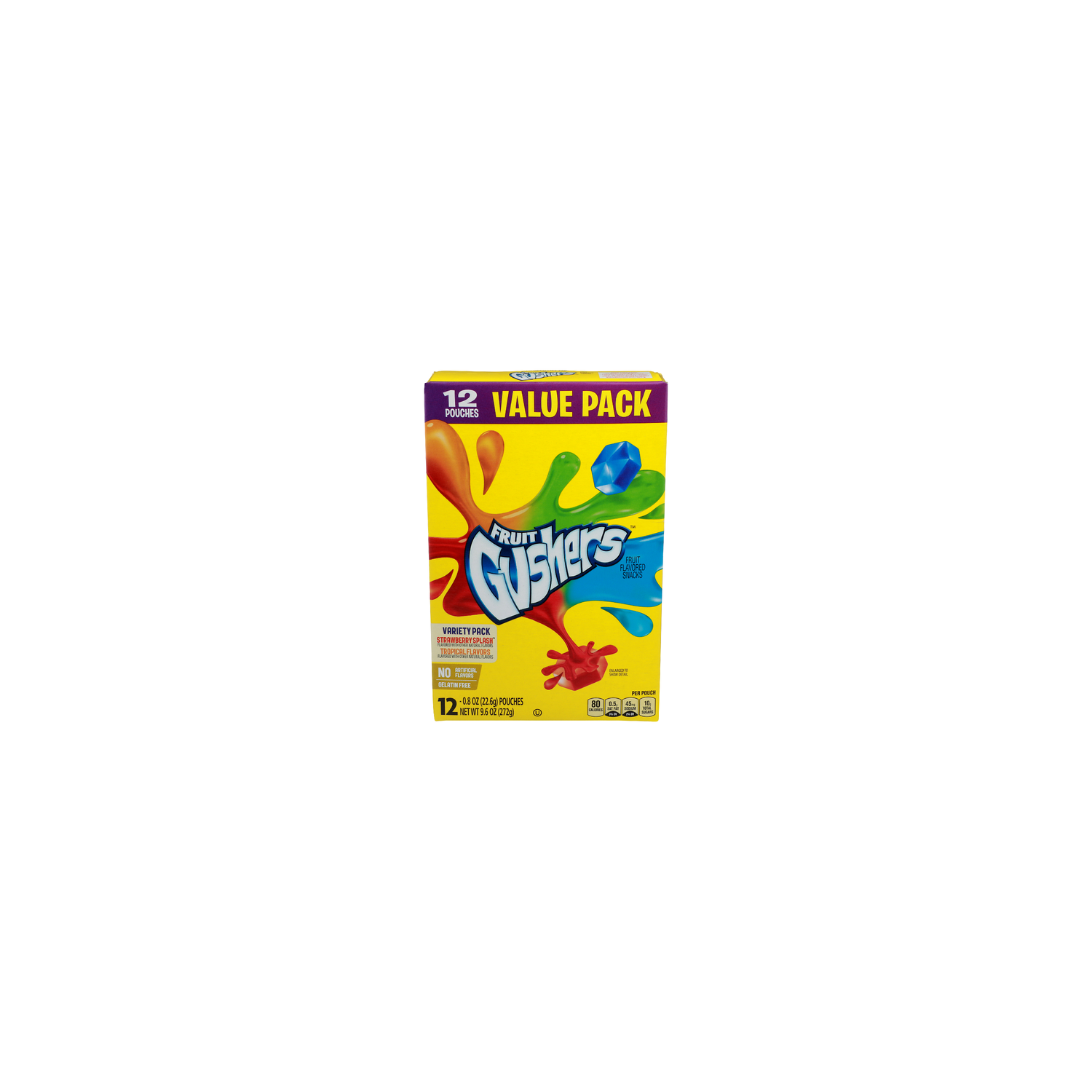 Fruit Gushers Strawberry Splash Tropical Flavors Flavored Snacks - 0.8 Ounce - 12 Count Image 1 of 4