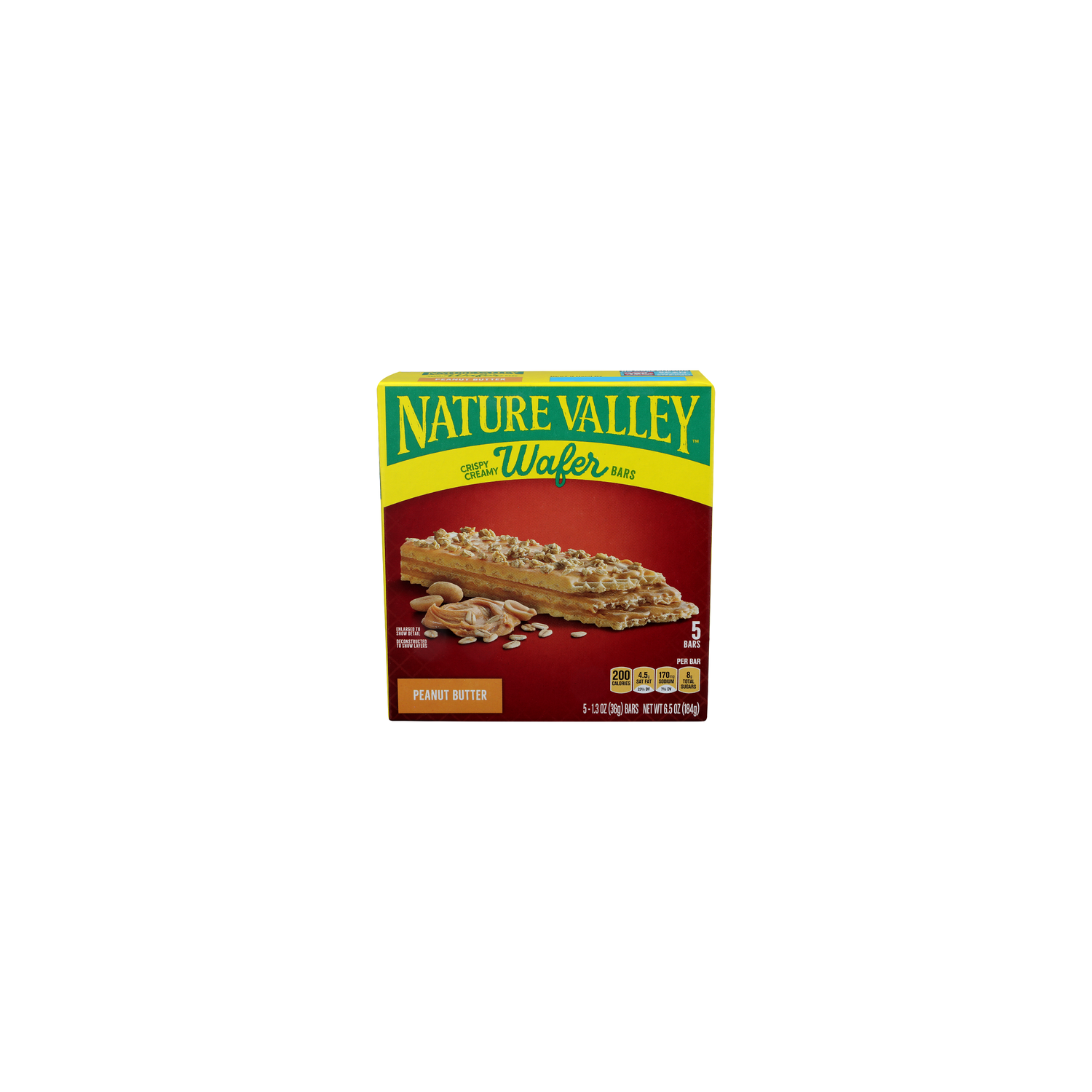 Nature Valley Peanut Butter Crispy Creamy Wafer Bars - 1.3 Ounce - 5 Count Image 1 of 4