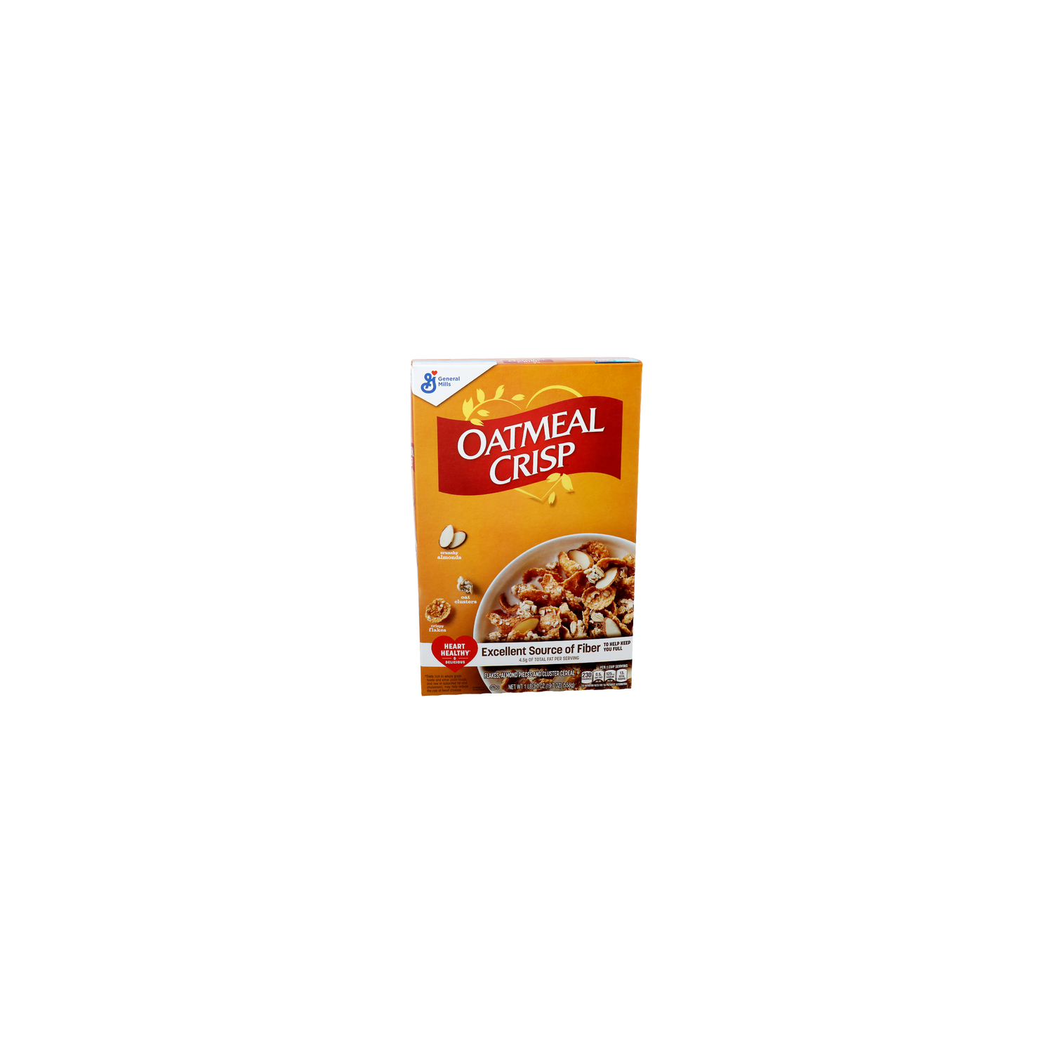 General Mills Oatmeal Crisp Flakes, Almond Pieces And Cluster Cereal - 19.7 Ounce Image 1 of 4