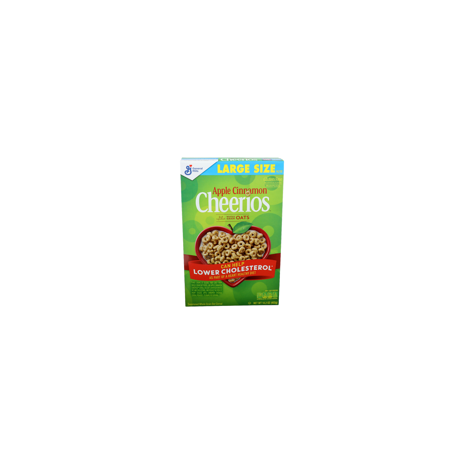 General Mills Cheerios Apple Cinnamon Large Size Sweetened Whole Grain Oat Cereal - 14.2 Ounce Image 1 of 4