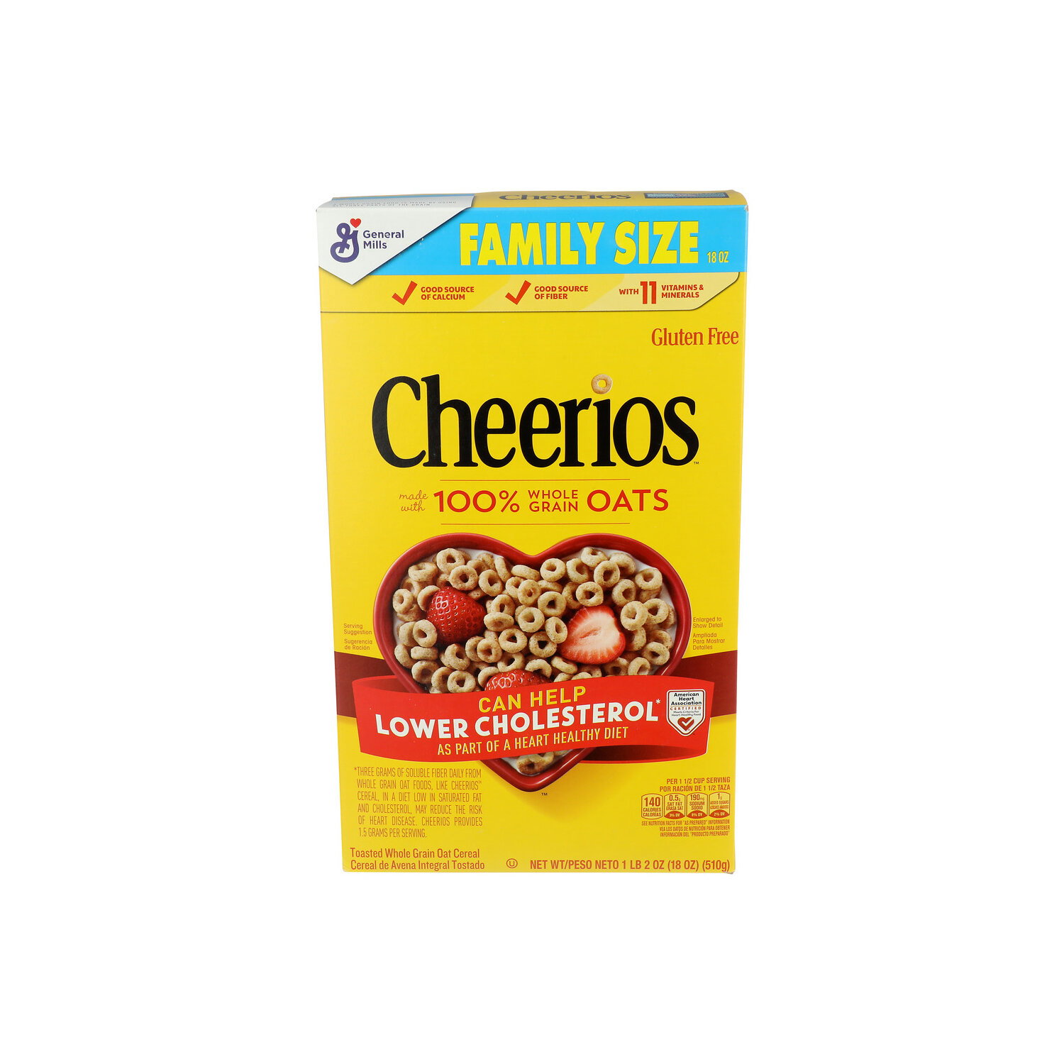 General Mills Cheerios Toasted Whole Grain Oat Cereal - 18 Ounce Image 1 of 4