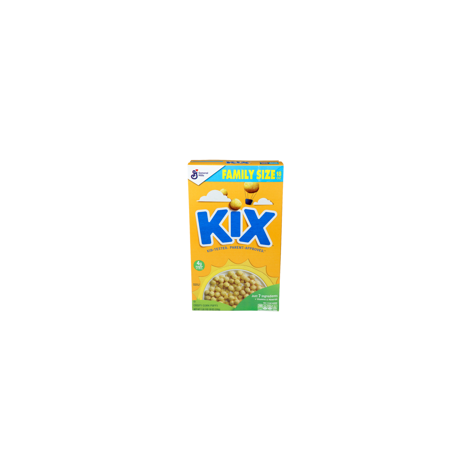 General Mills Kix Family Size Crispy Corn Puffs - 18 Ounce Image 1 of 4