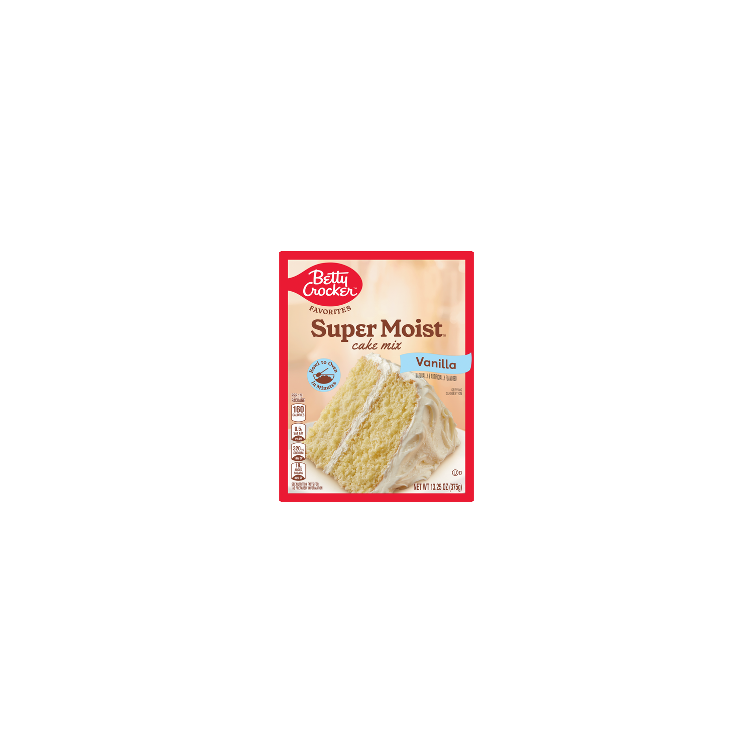Betty Crocker Favorites Super Moist Vanilla Flavored Cake Mix - 13.25 Ounce Image 1 of 2