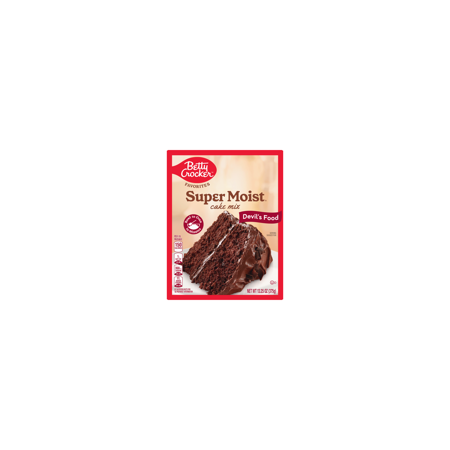 Betty Crocker Favorites Super Moist Devil's Food Cake Mix - 13.25 Ounce Image 1 of 2