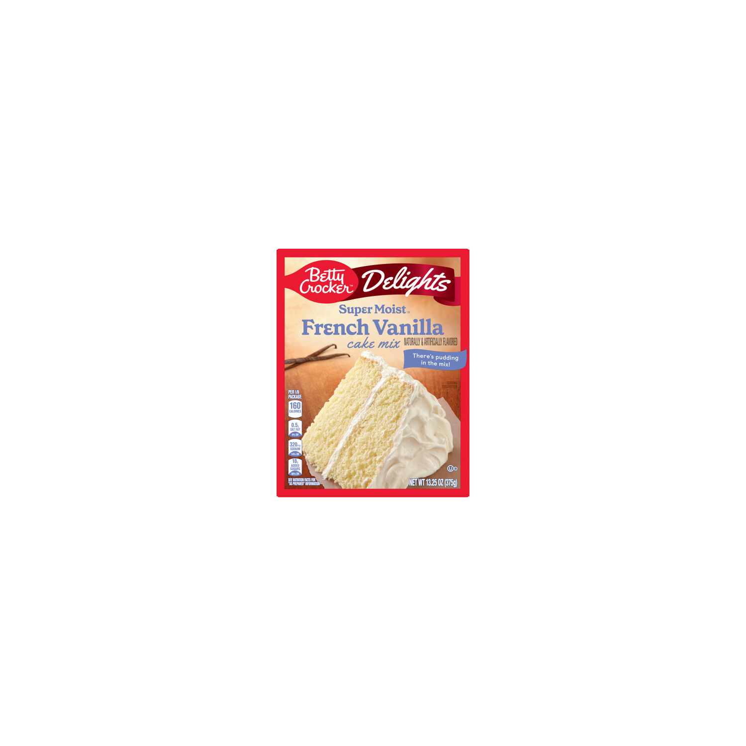 Betty Crocker Delights Super Moist French Vanilla Flavored Cake Mix - 13.25 Ounce Image 1 of 2