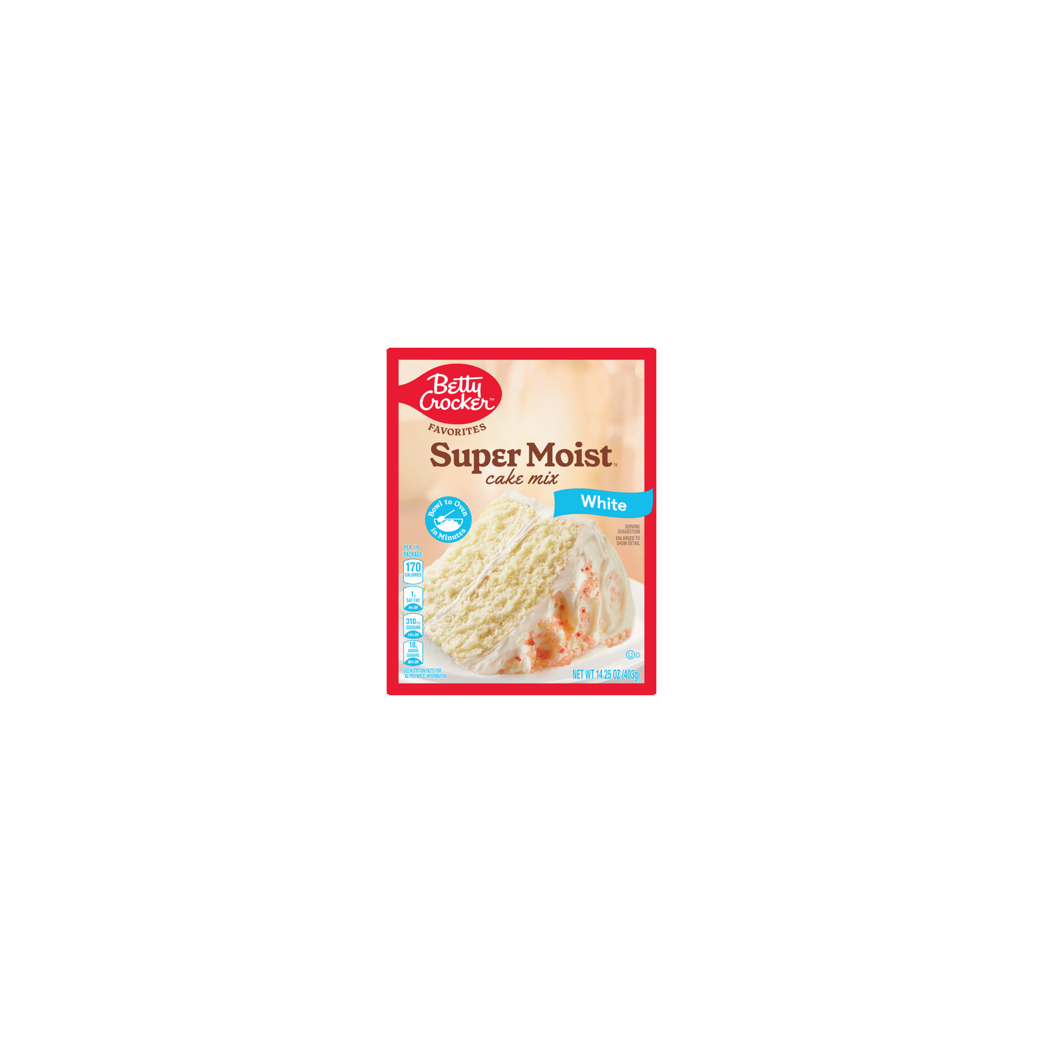 Betty Crocker Favorites Super Moist White Cake Mix - 14.25 Ounce Image 1 of 2