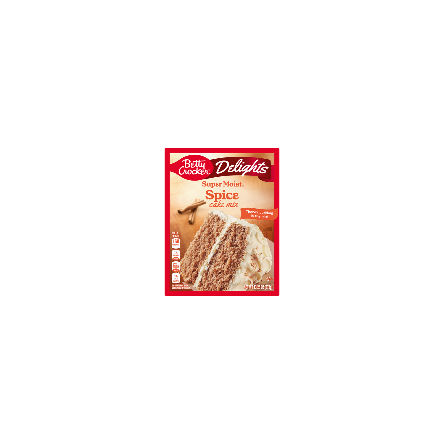 Betty Crocker Delights Super Moist Spice Cake Mix - 13.25 Ounce