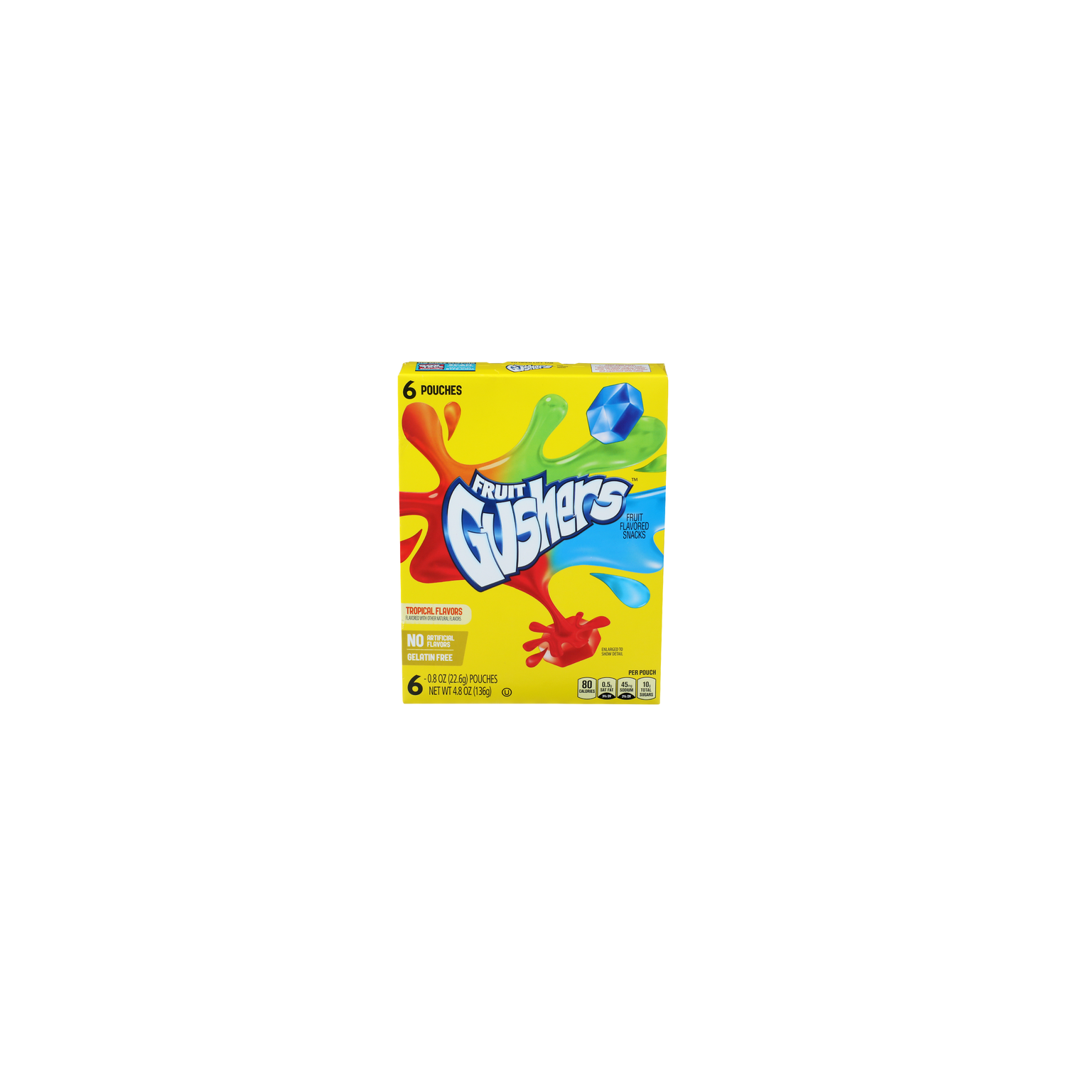 Fruit Gushers Tropical Flavored Snacks - 0.8 Ounce - 6 Count Image 1 of 4