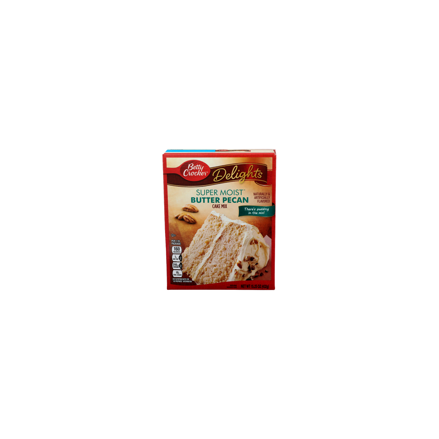 Betty Crocker Delights Super Moist Butter Pecan Mix - 15.25 Ounce Image 1 of 4