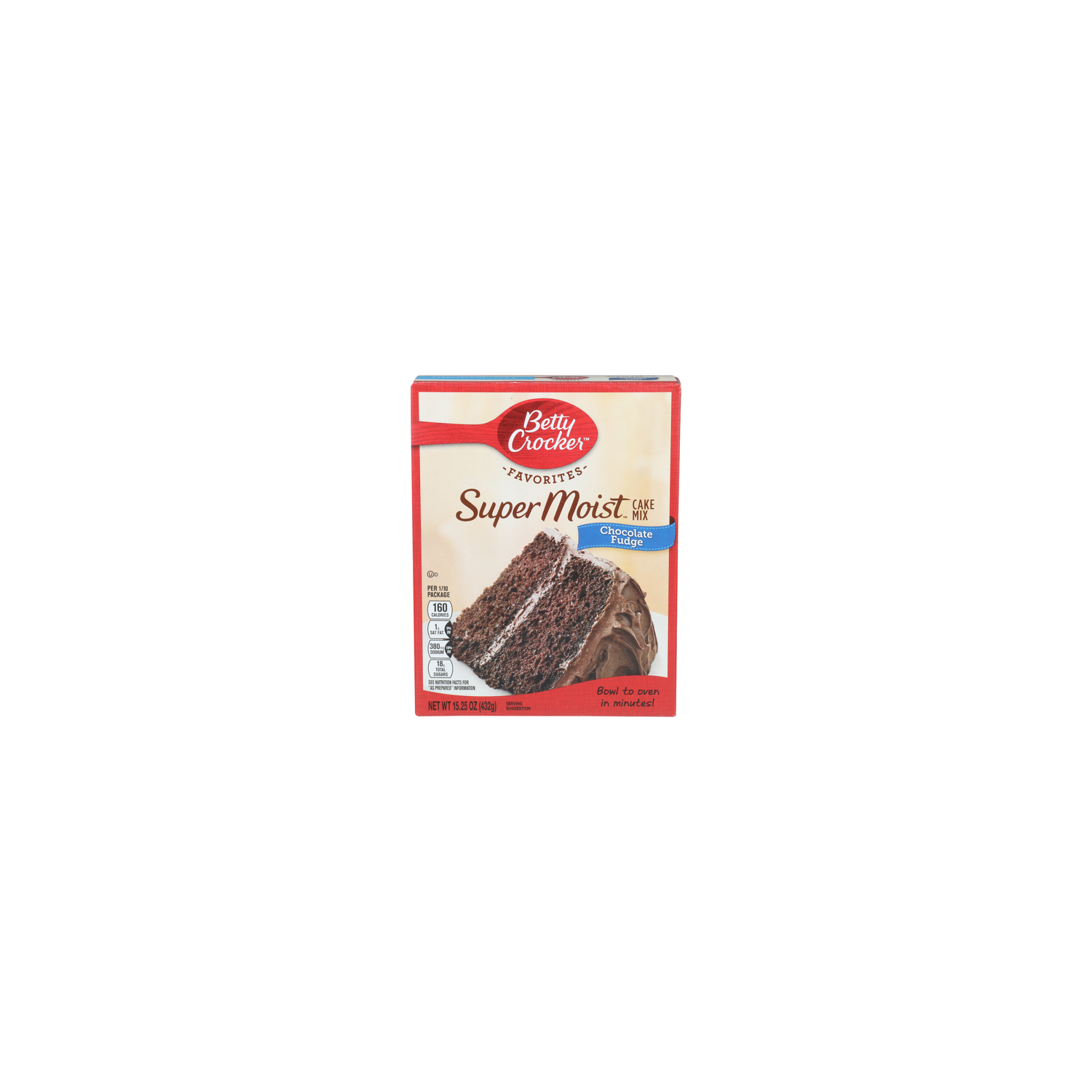 Betty Crocker Super Moist Chocolate Fudge Mix - 15.25 Ounce Image 1 of 4