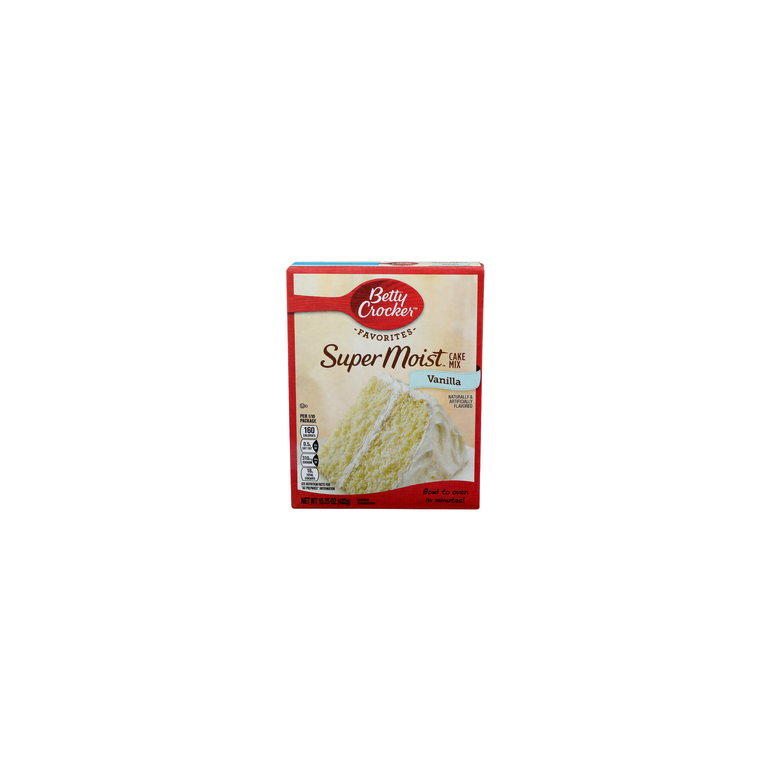 Betty Crocker Super Moist Vanilla Mix - 15.25 Ounce Image 1 of 4