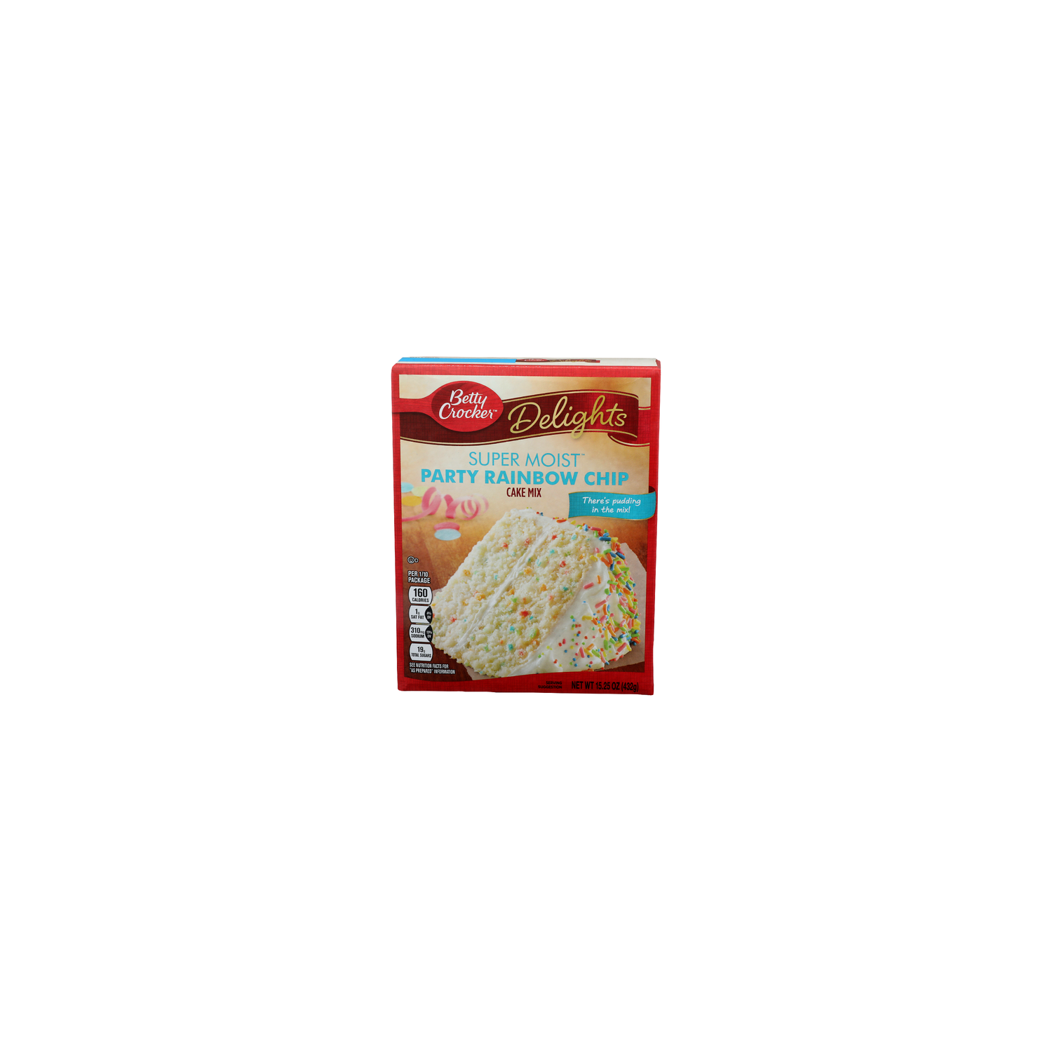 Betty Crocker Delights Super Moist Party Rainbow Chip Cake Mix - 15.25 Ounce Image 1 of 4