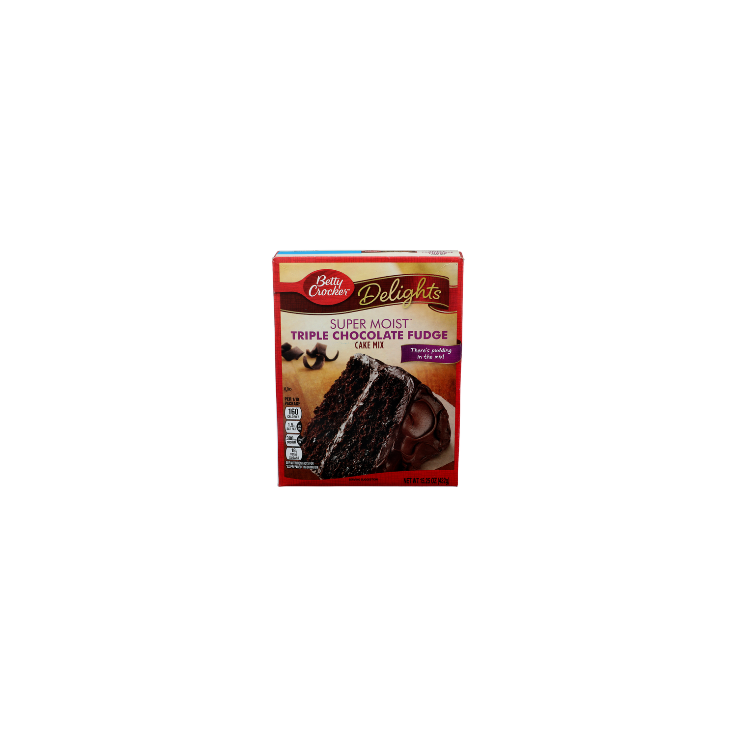 Betty Crocker Delights Super Moist Triple Chocolate Fudge Mix - 15.25 Ounce Image 1 of 4