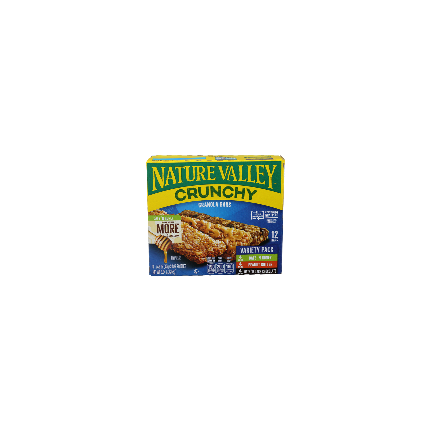 Nature Valley Crunchy Oats 'n Honey Granola Bars - 1.49 Ounce - 6 Count Image 1 of 4