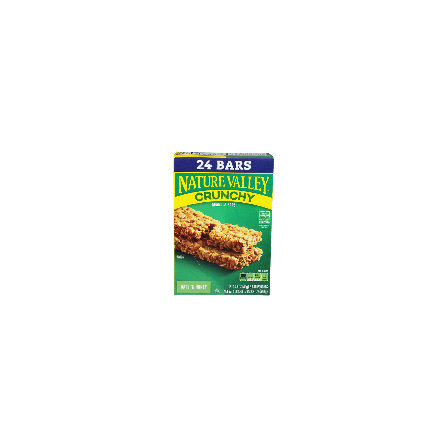 Nature Valley Crunchy Oats 'n Honey Crunchy Granola Bars - 0.745 Ounce - 24 Count Image 1 of 4