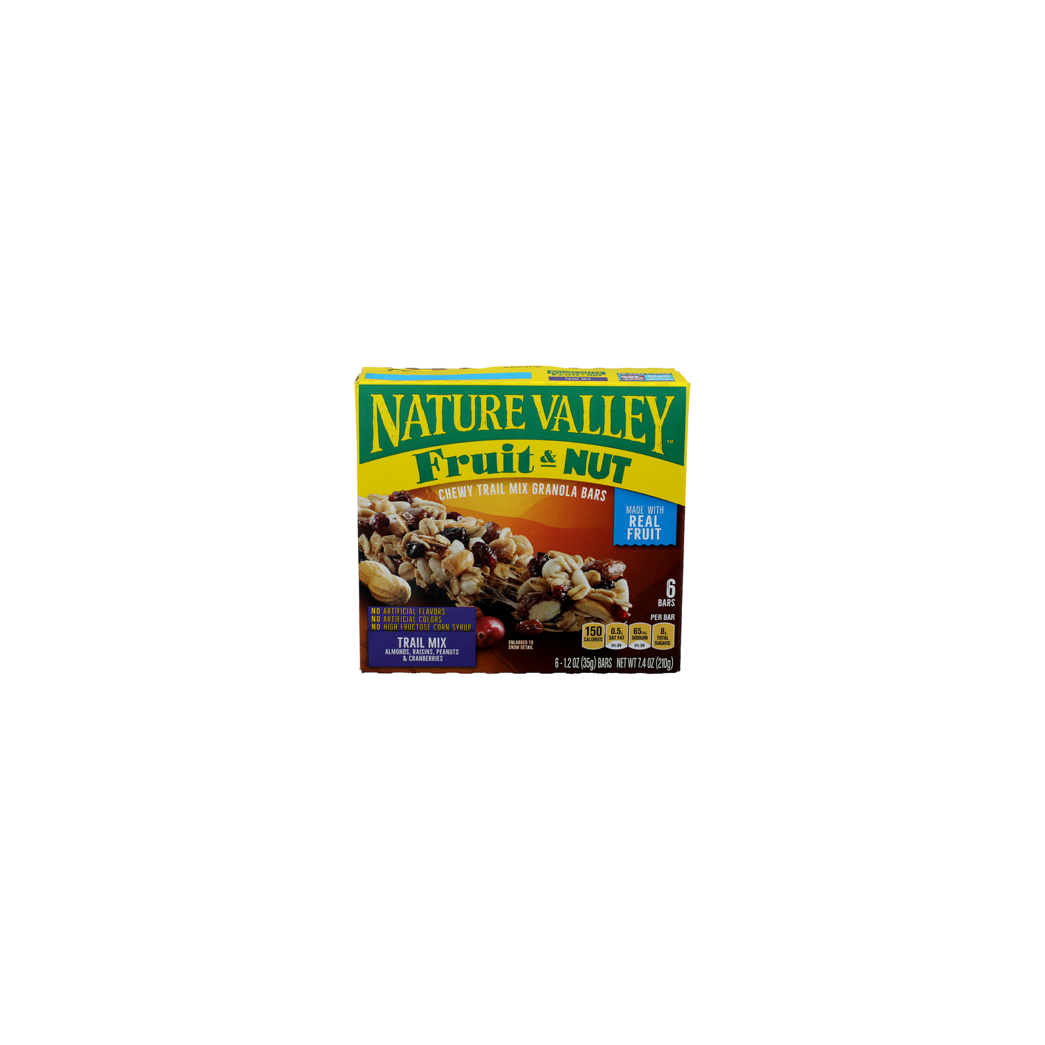 Nature Valley Fruit & Nut Trail Mix Chewy Granola Bars - 1.233 Ounce - 6 Count Image 1 of 4