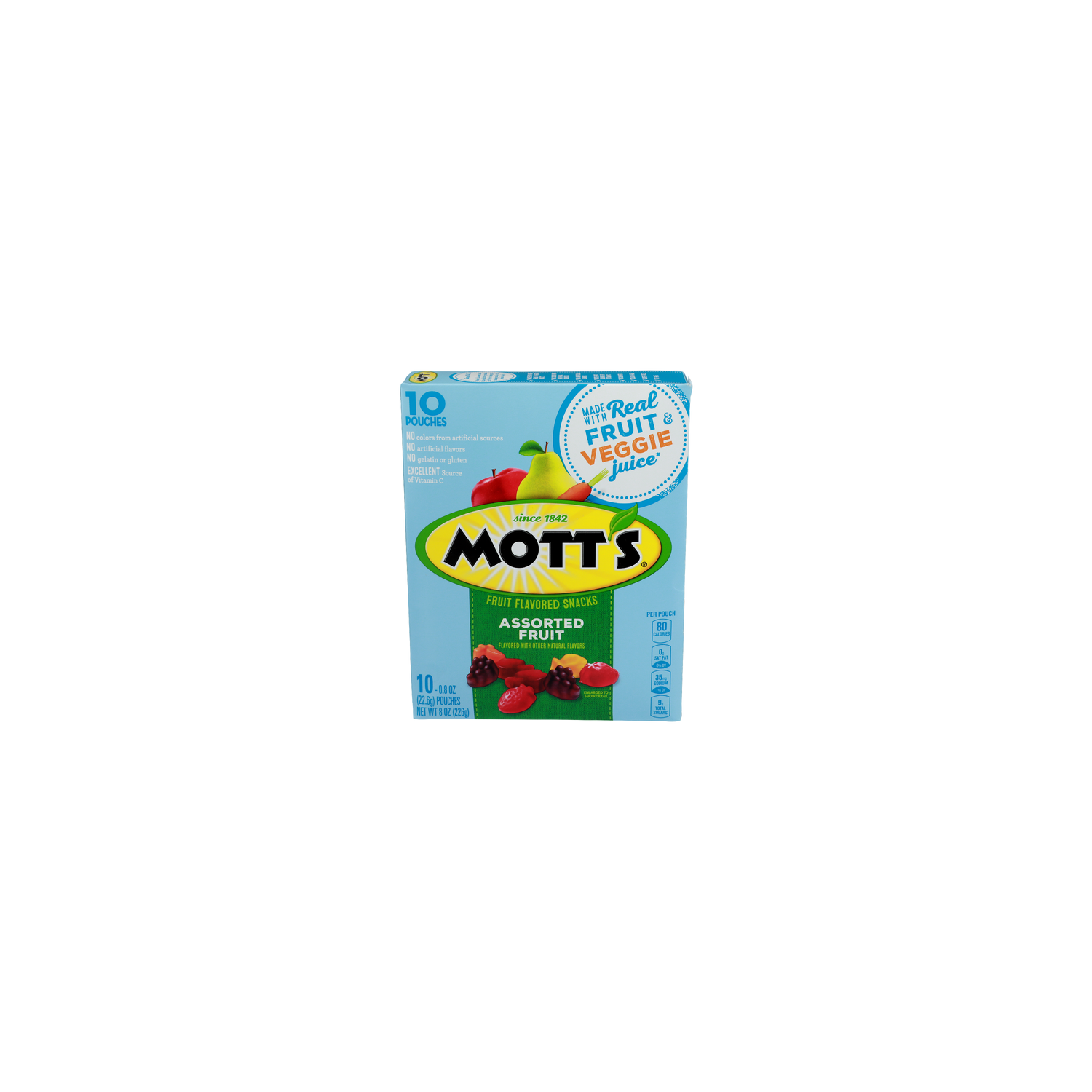 MOTT's Assorted Fruit Flavored Snacks - 0.8 Ounce - 10 Count Image 1 of 4