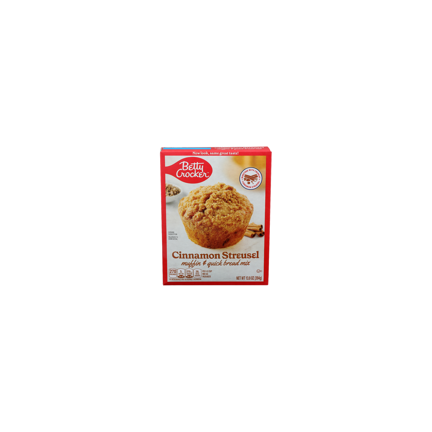 Betty Crocker Cinnamon Streusel Muffin & Quick Bread Mix - 13.9 Ounce Image 1 of 4