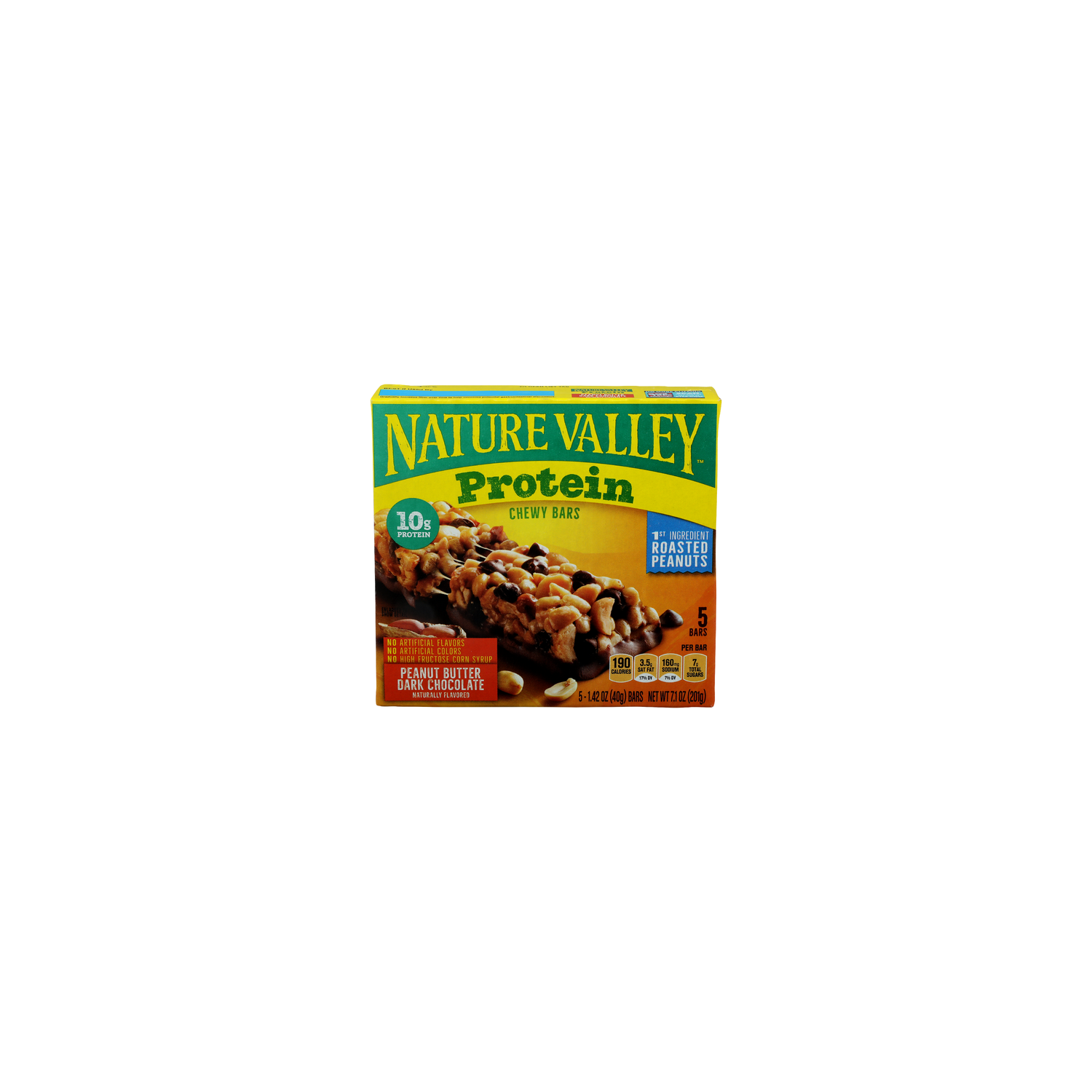 Nature Valley Protein Peanut Butter Dark Chocolate Chewy Bars - 1.42 Ounce - 5 Count Image 1 of 4