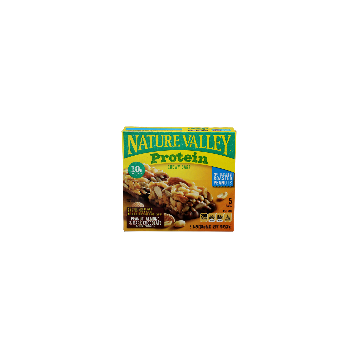 Nature Valley Protein Peanut, Almond & Dark Chocolate Chewy Bars - 1.42 Ounce - 5 Count Image 1 of 4