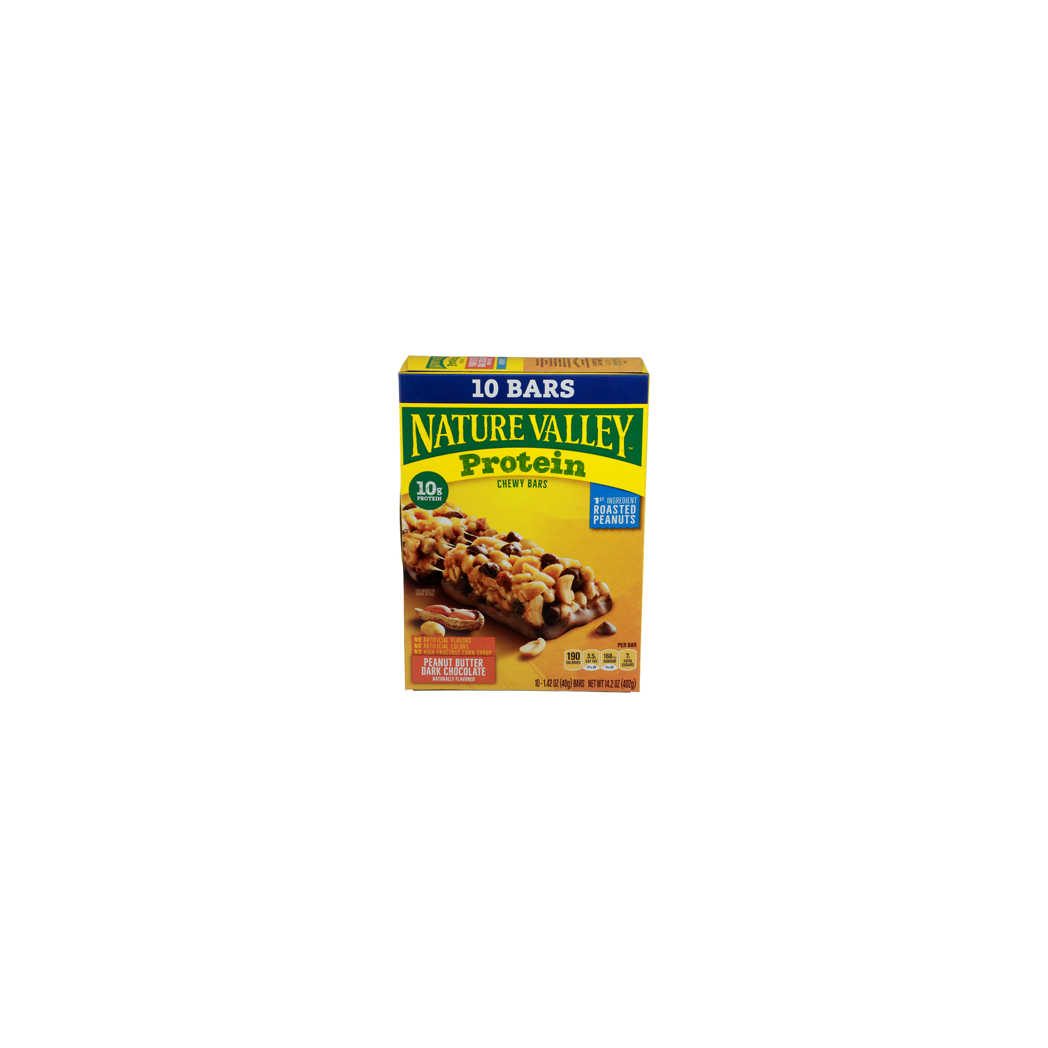 Nature Valley Protein Peanut Butter Dark Chocolate Chewy Bars - 1.42 Ounce - 10 Count Image 1 of 4