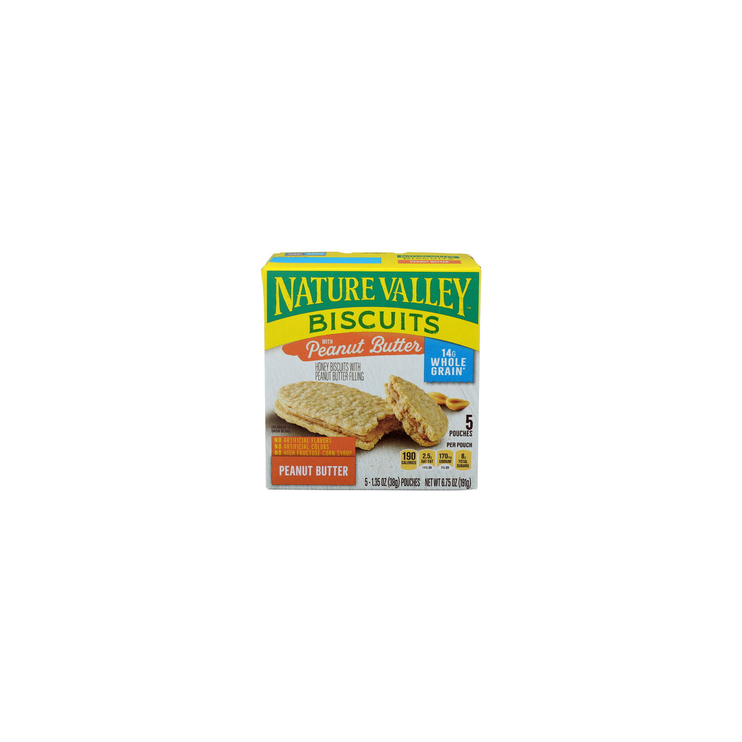 Nature Valley Biscuits Peanut Butter Biscuits - 1.35 Ounce - 5 Count Image 1 of 4
