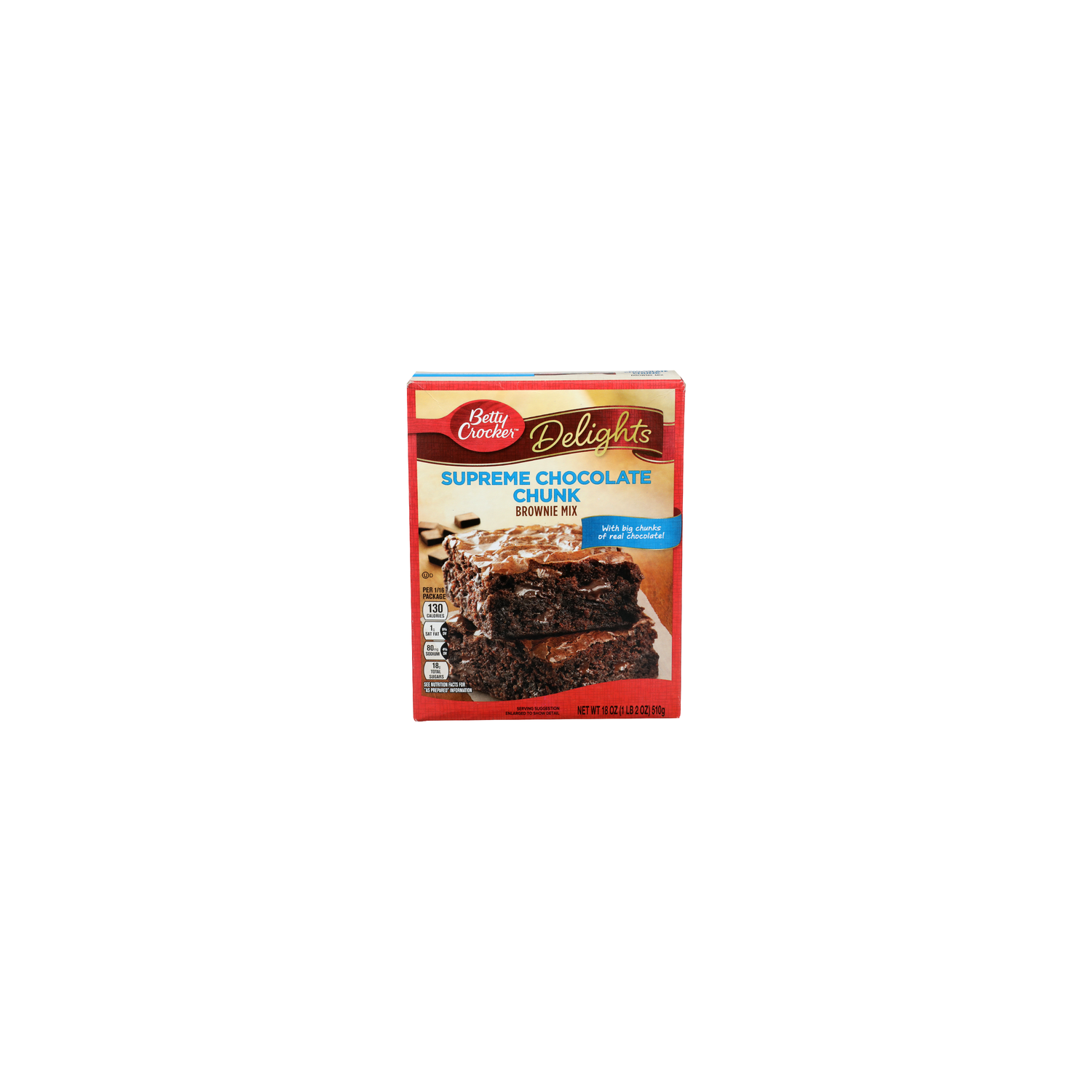 Betty Crocker Delights Supreme Chocolate Chunk Brownie Mix - 18 Ounce Image 1 of 4