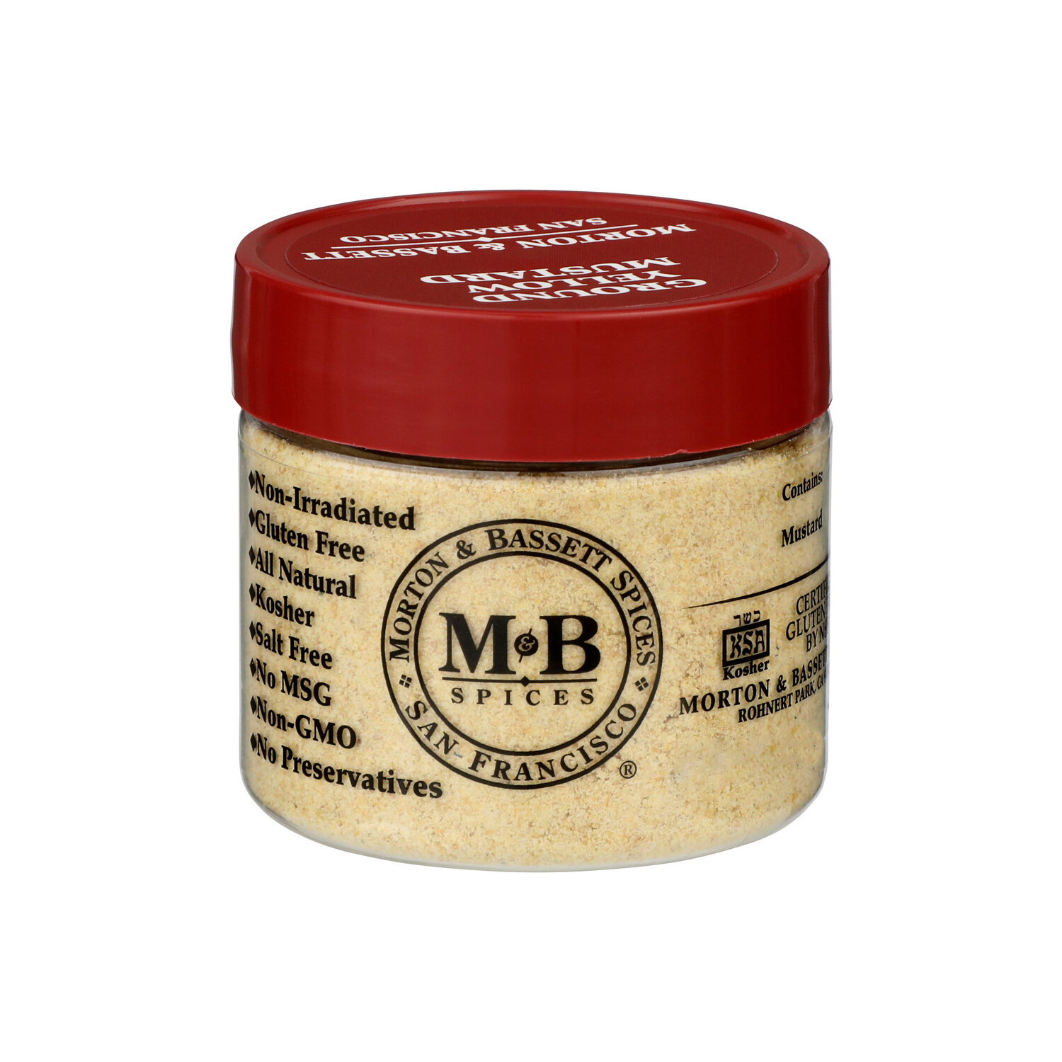 MORTON & BASSETT Yellow Mustard San Francisco Ground - 1.2 Ounce Image 1 of 3