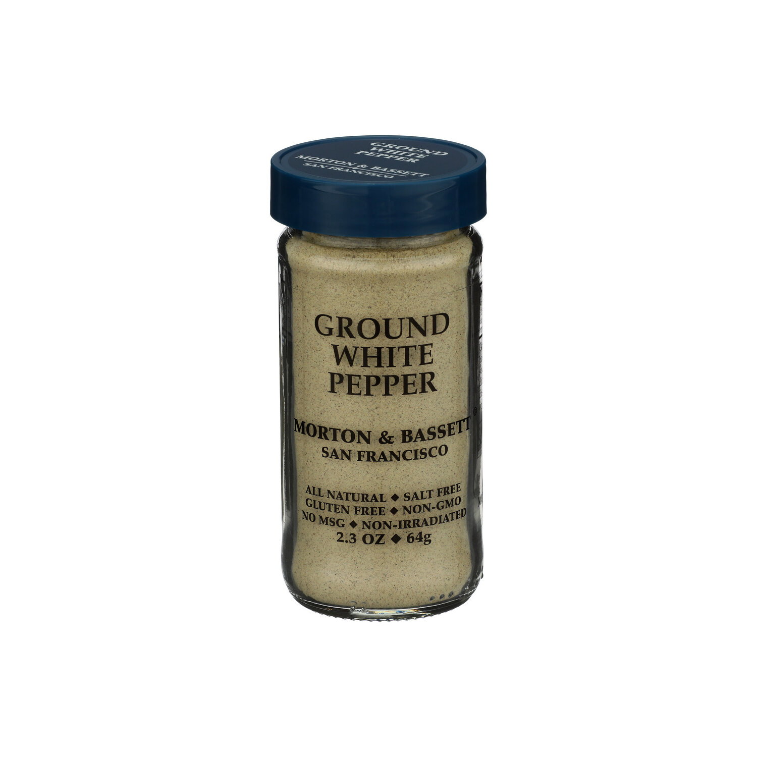 MORTON & BASSETT Spices Ground Pepper White - 2.3 Ounce Image 1 of 2