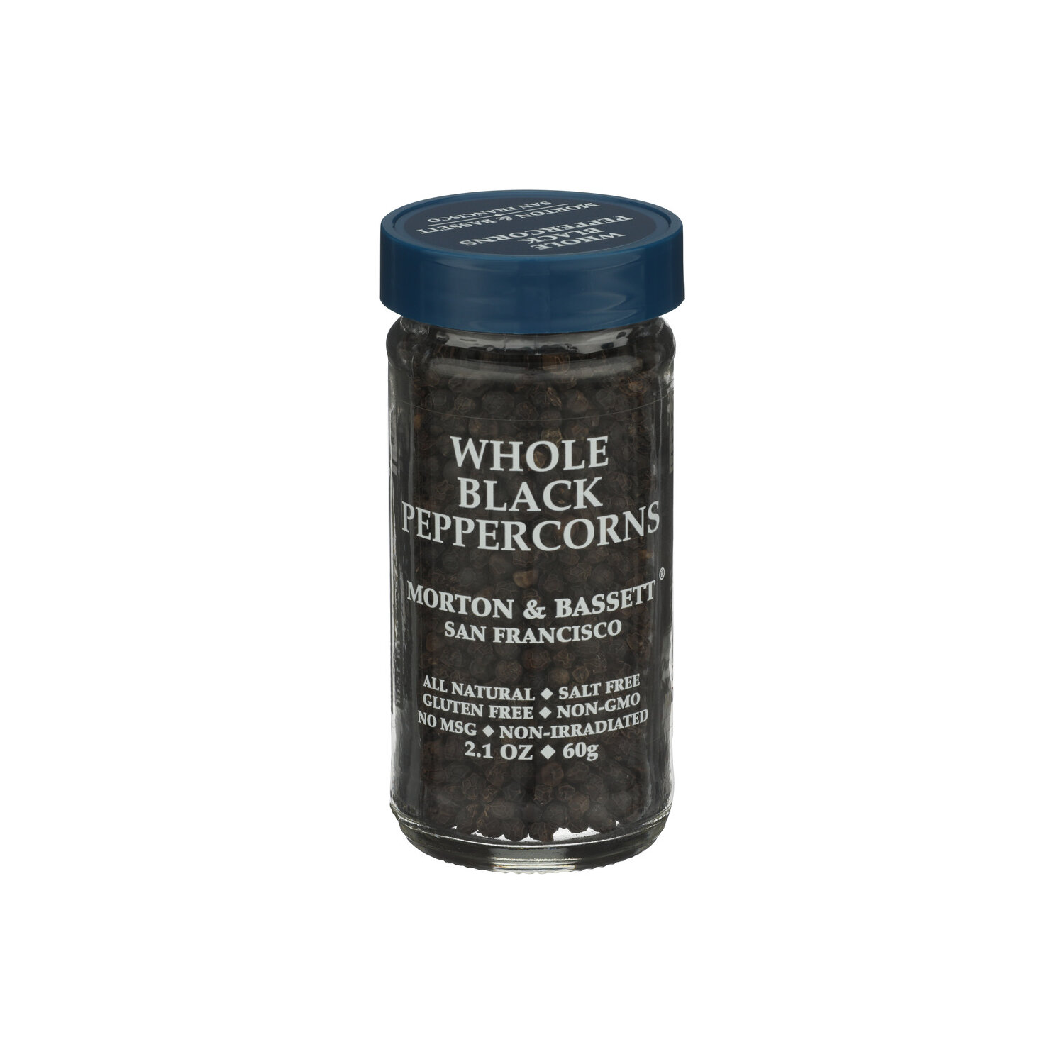 MORTON & BASSETT Whole Seasoning Black Peppercorn - 2.1 Ounce Image 1 of 2