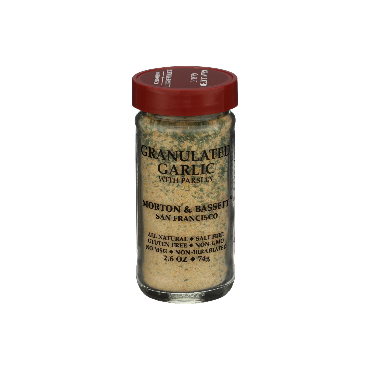 MORTON & BASSETT Ground Garlic Granulated - 2.6 Ounce Image 1 of 3