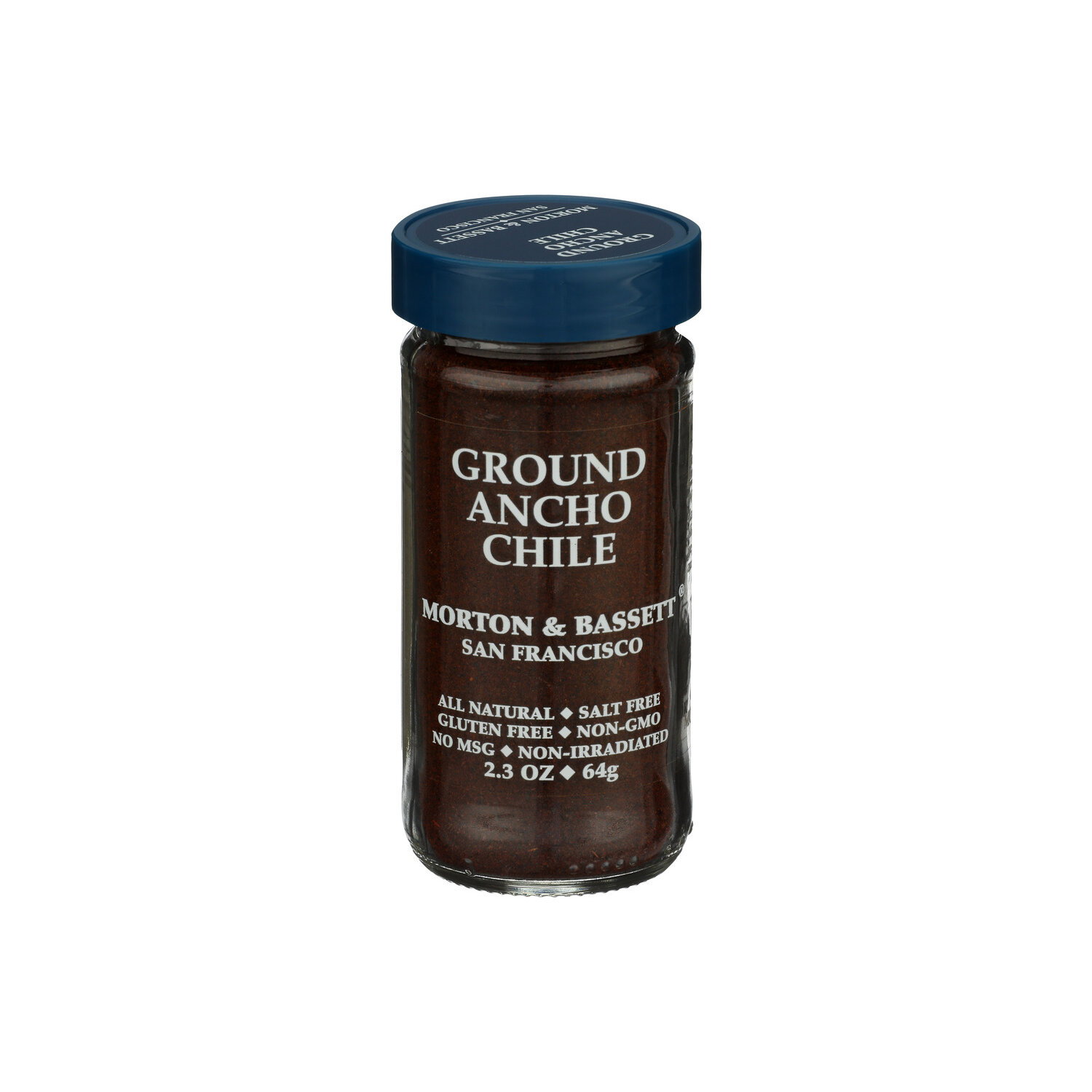 MORTON & BASSETT Spices Ground Ancho Chili Powder - 2.3 Ounce Image 1 of 2