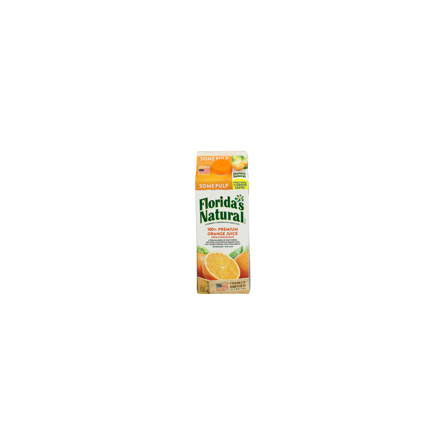 FLORIDA's Natural 100% Premium Orange Juice Some Plup Brand - 52 Fluid Ounce Image 1 of 4