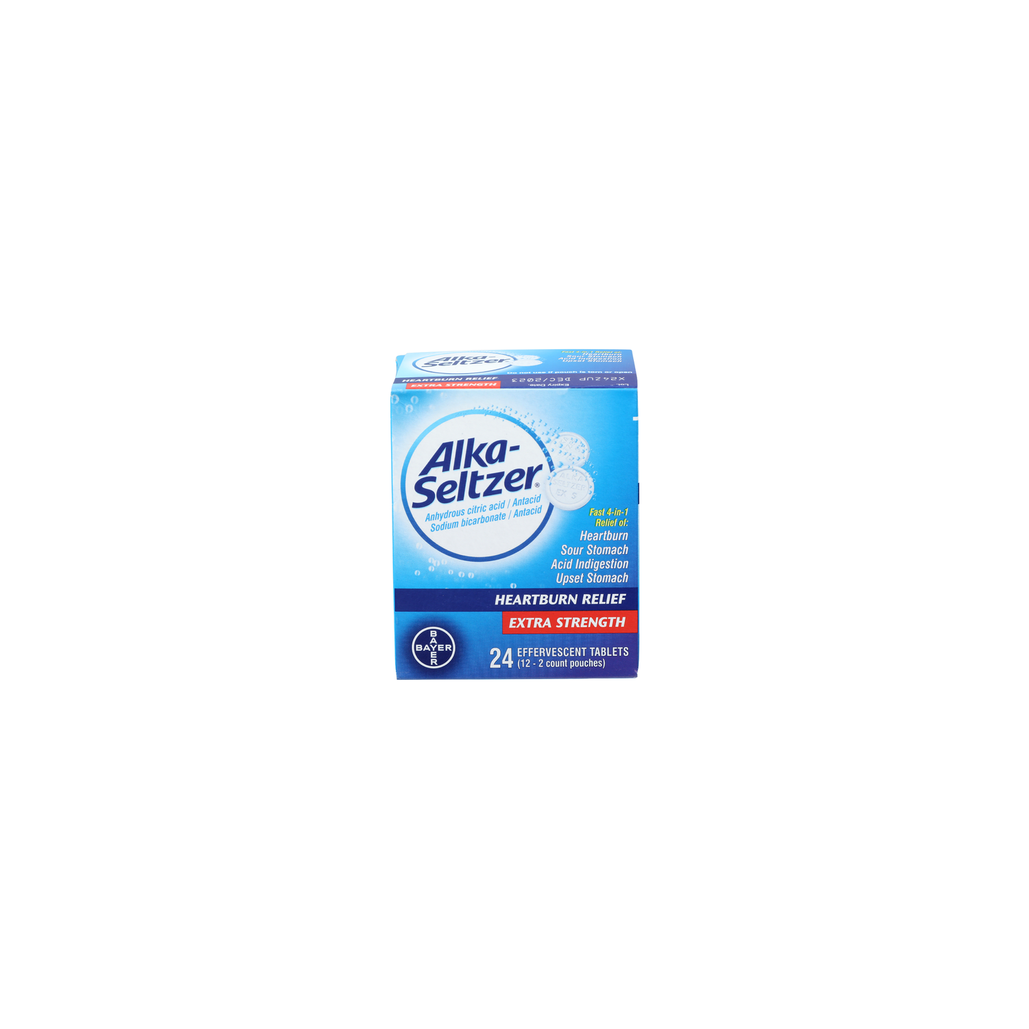 ALKA-SELTZER Effervescent Tablets - 24 Count Image 1 of 4