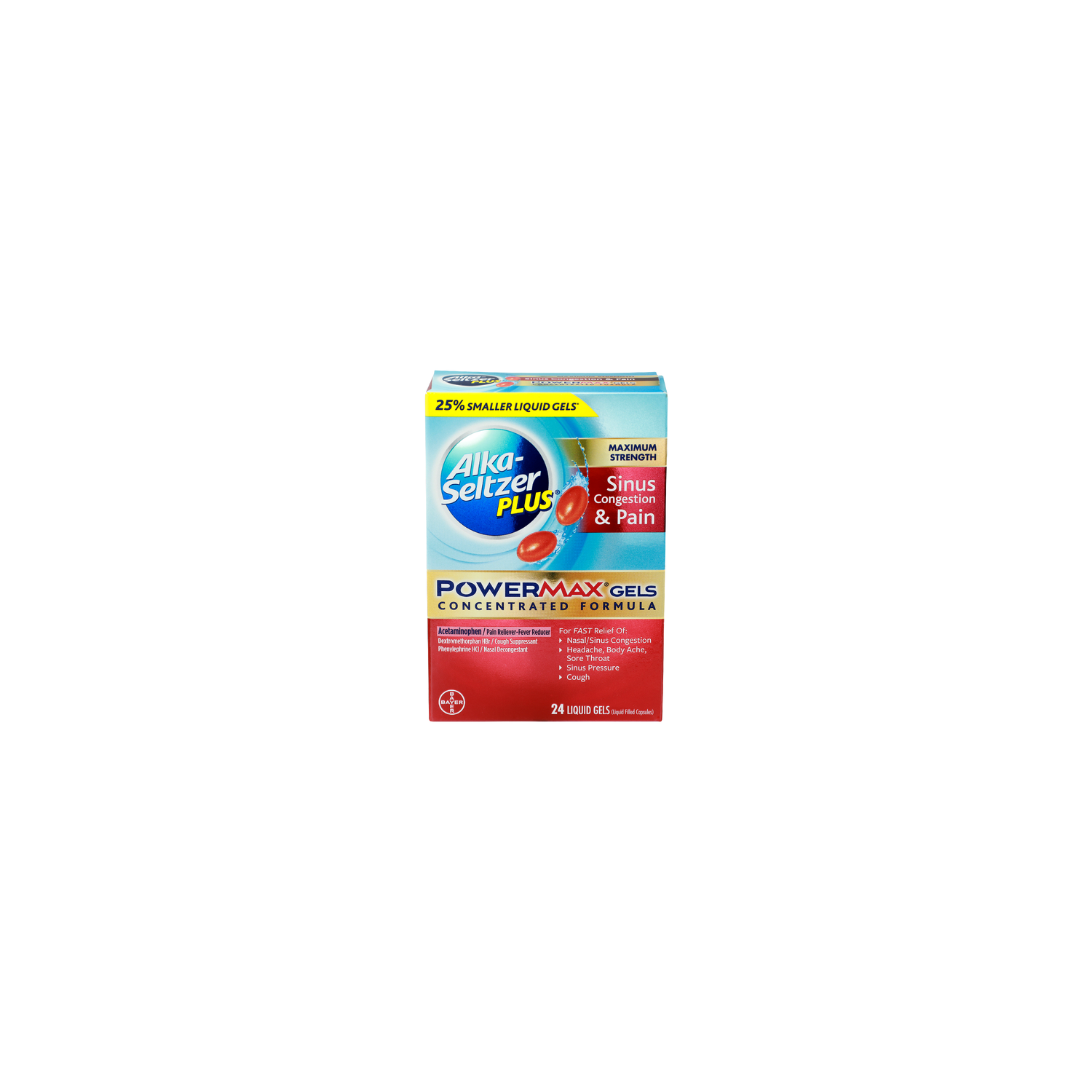 Alka-Seltzer Plus Plus Power Max Gels - 24 Count Image 1 of 2