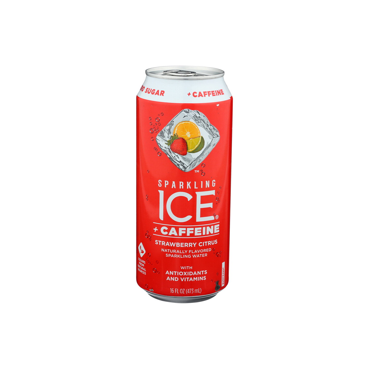 SPARKLING ICE + Caffeine Strawberry Citrus + Caffeine Sparkling Water - 16 Fluid Ounce Image 1 of 3